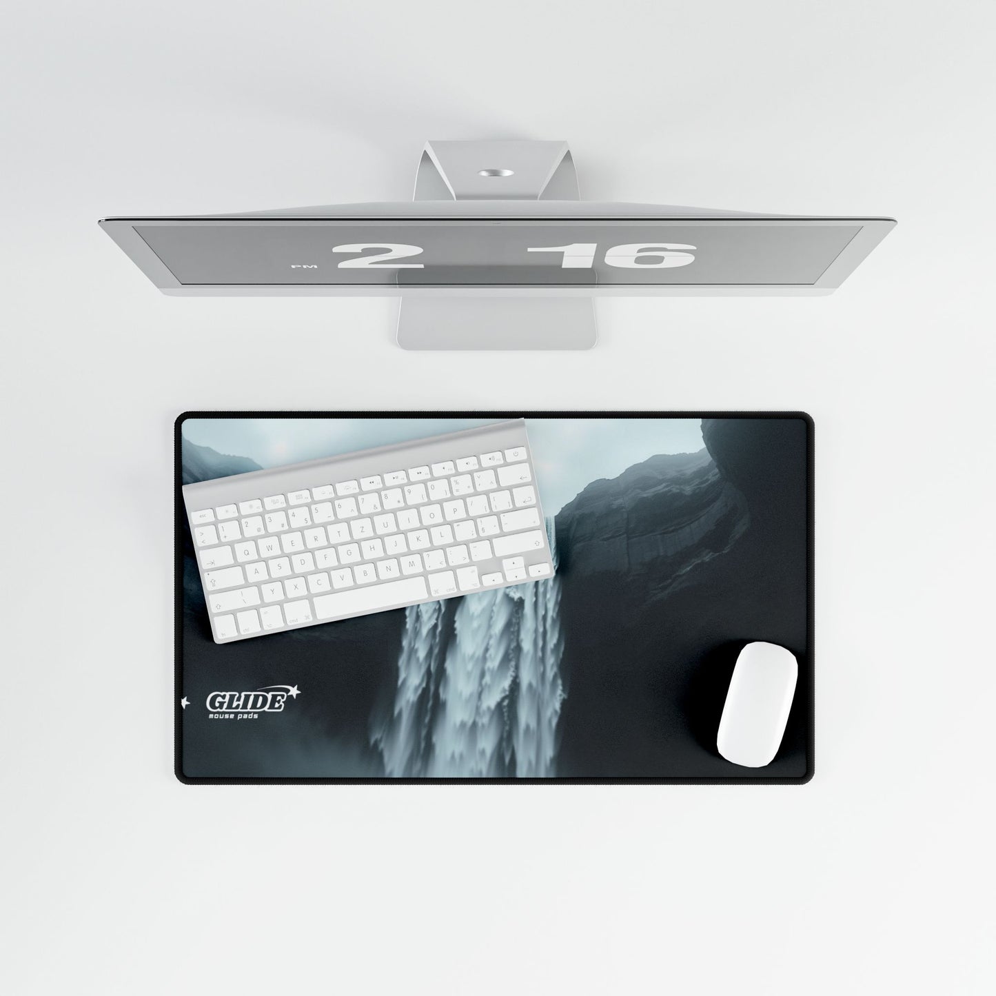 GLIDE ā Wide Black Art Mouse Pad