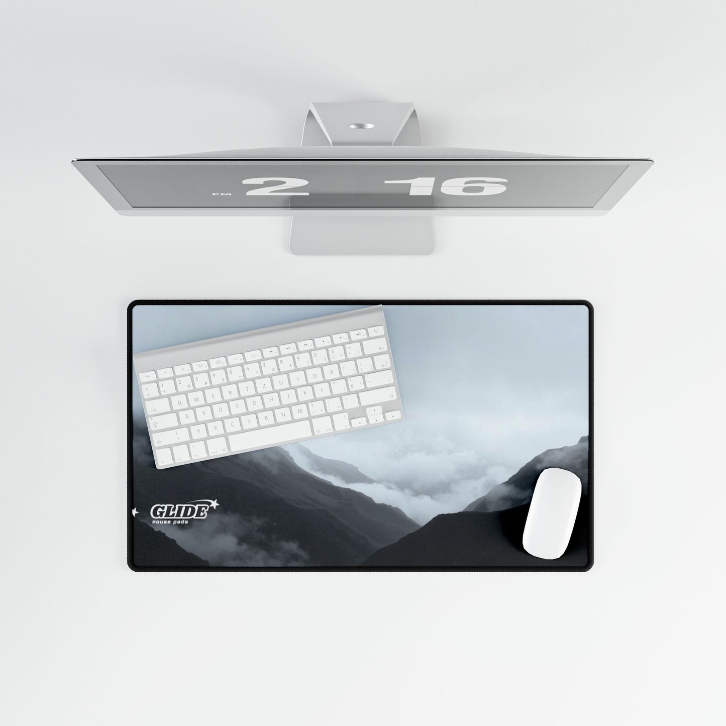 GLIDE ā Wide Black Art Mouse Pad