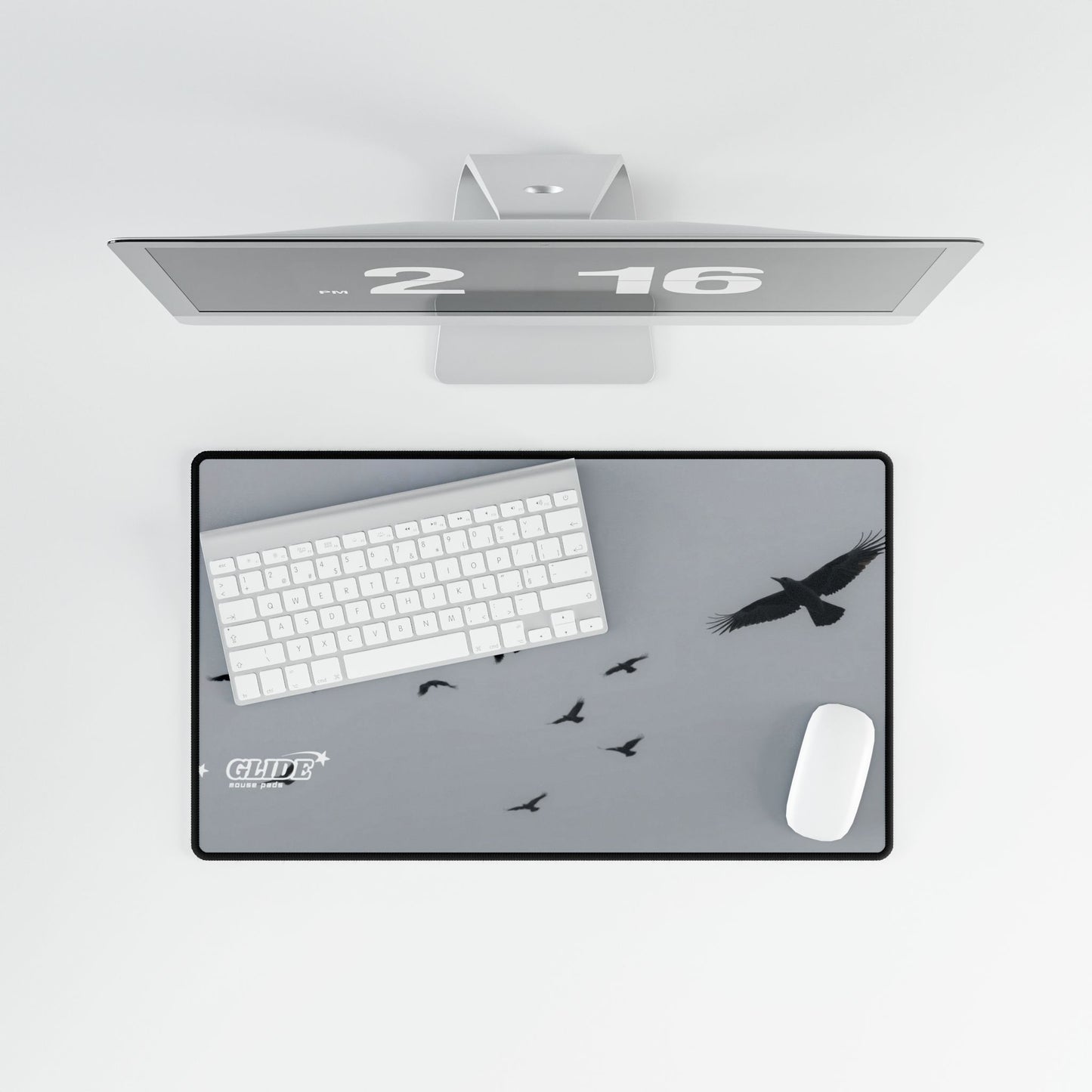 GLIDE ā Wide Black Panorama Mouse Pad