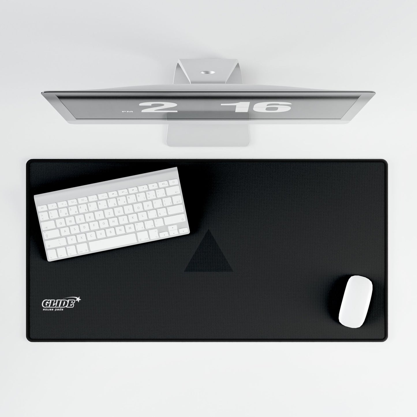 GLIDE — Wide Black Art Mouse Pad