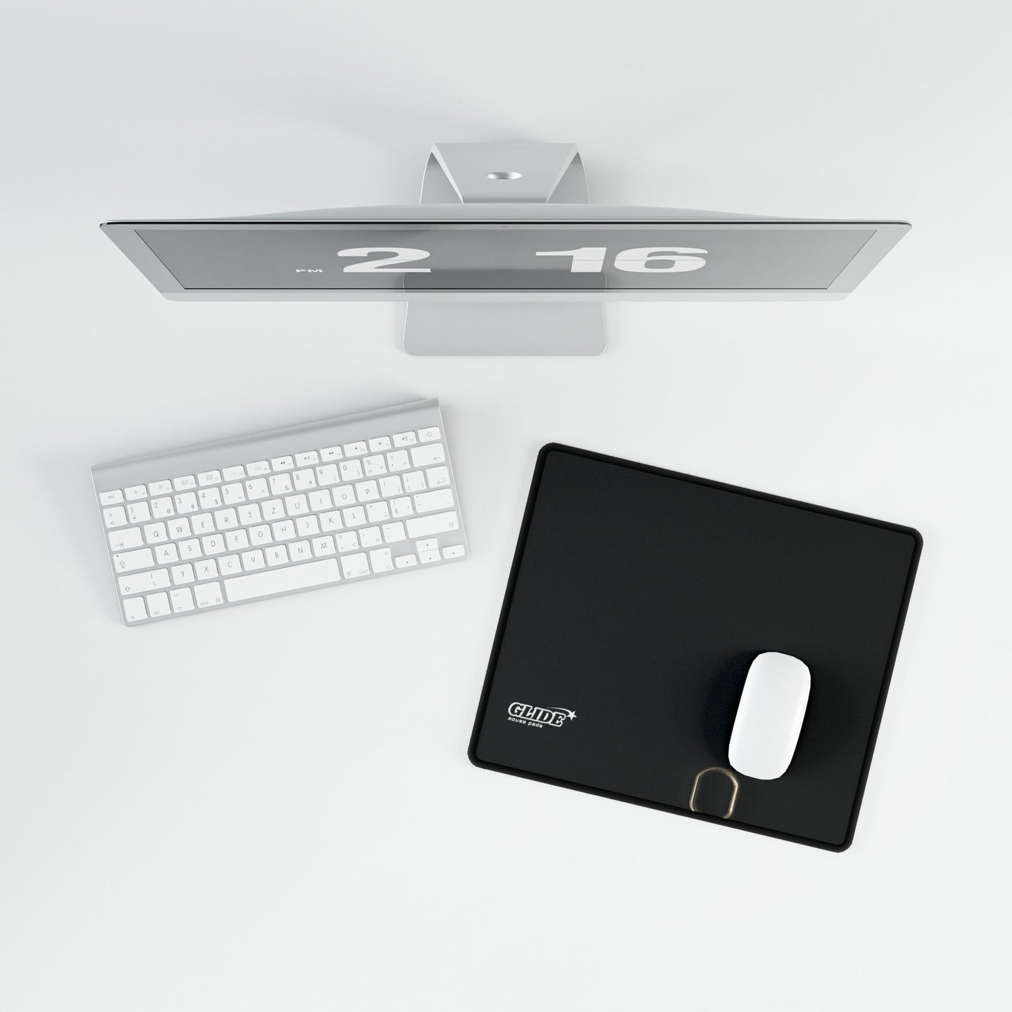 GLIDE — Wide Black Art Mouse Pad