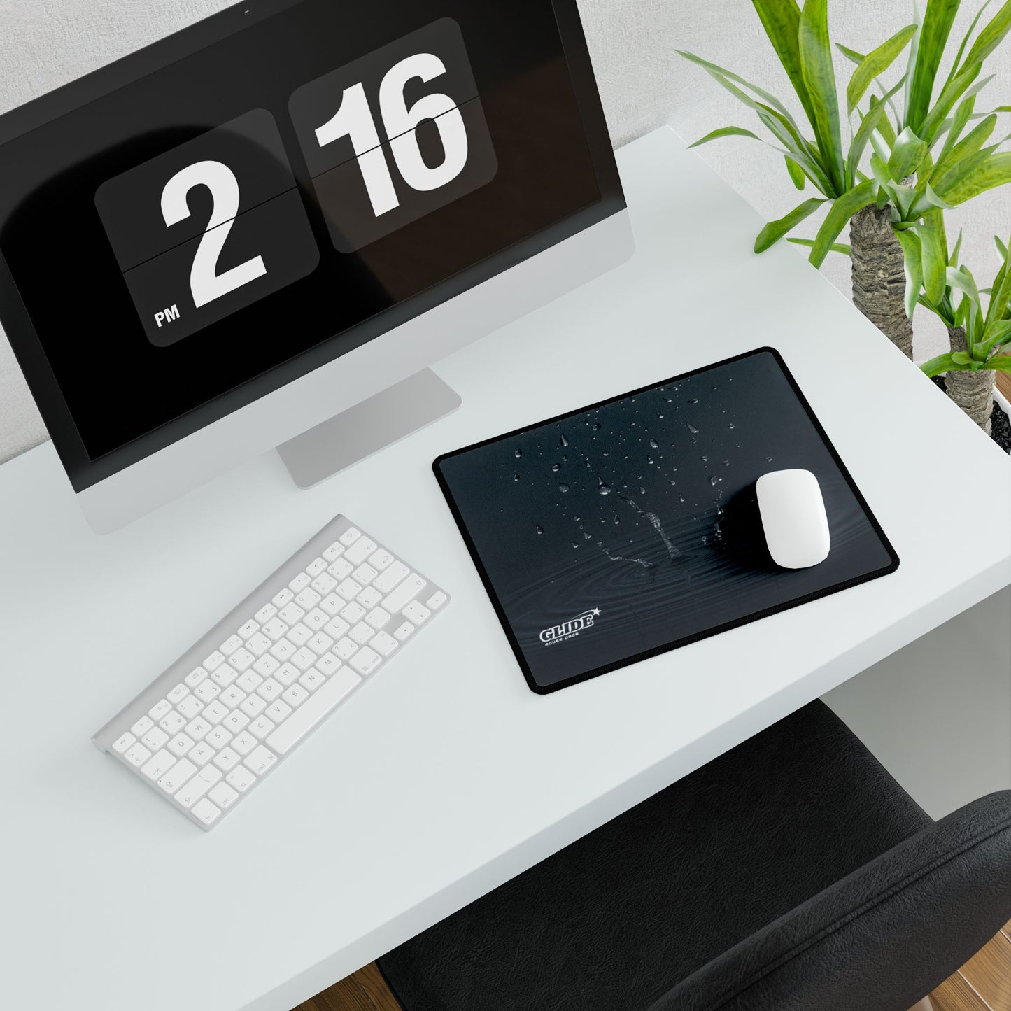 GLIDE — Wide Dark Art Mouse Pad