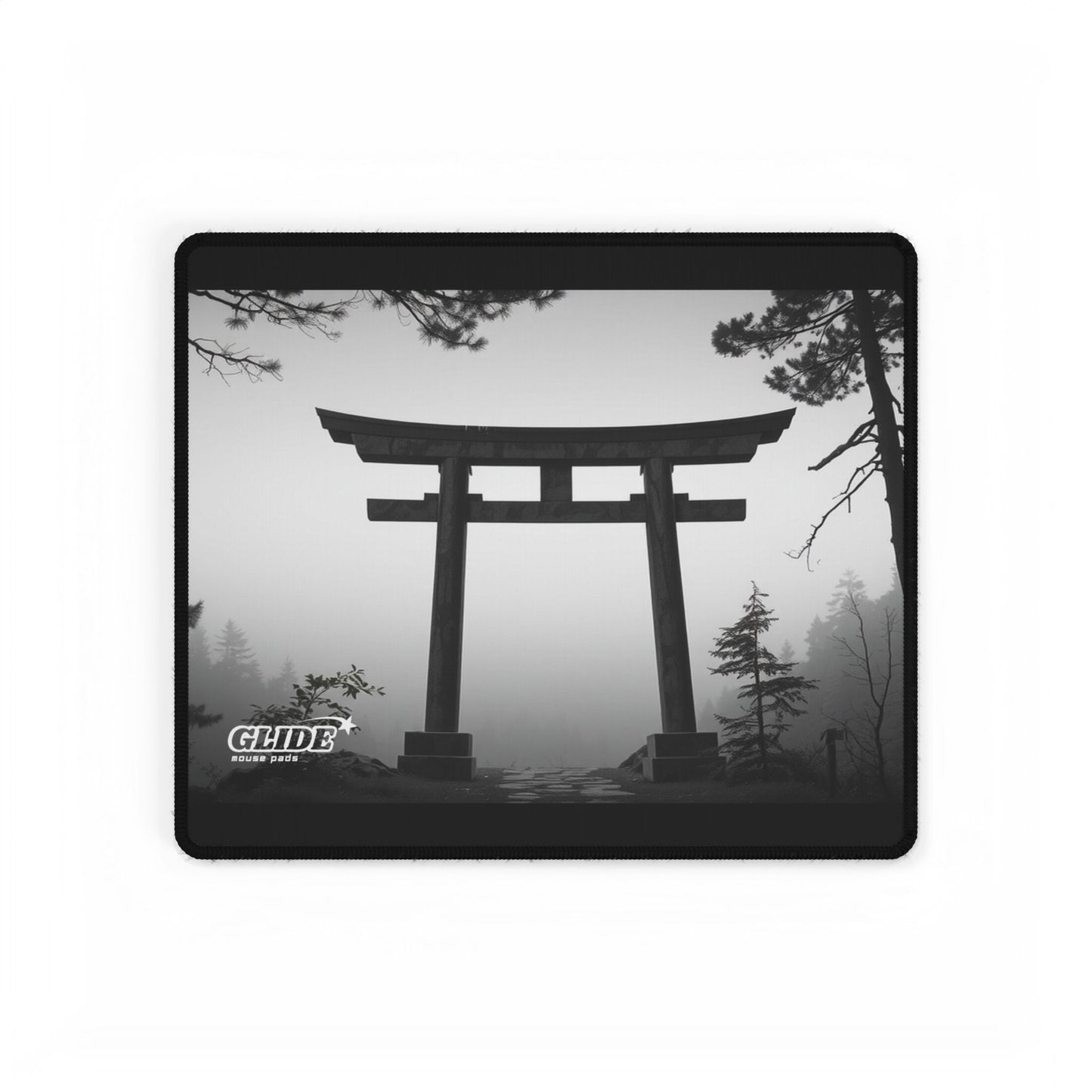 GLIDE — Panoramic Black Art Mouse Pad