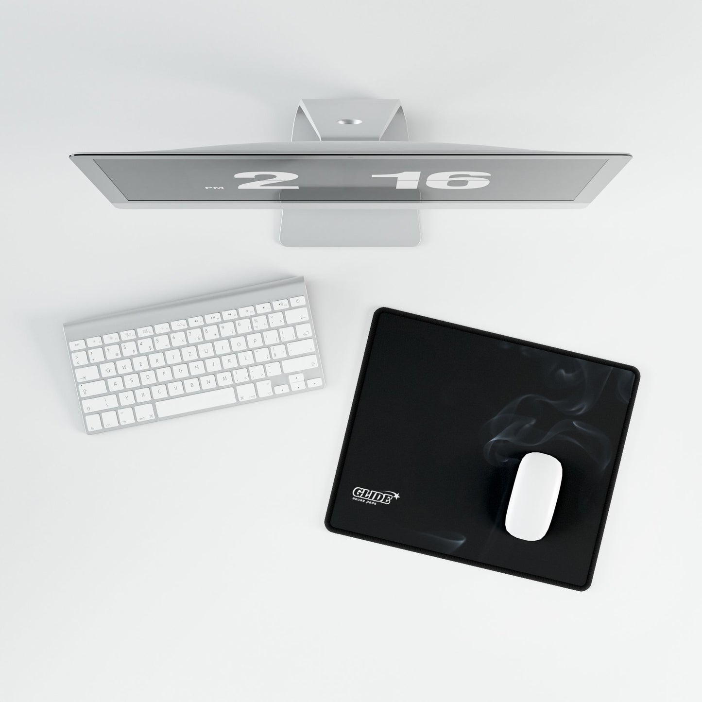 GLIDE — Wide Dark Art Mouse Pad
