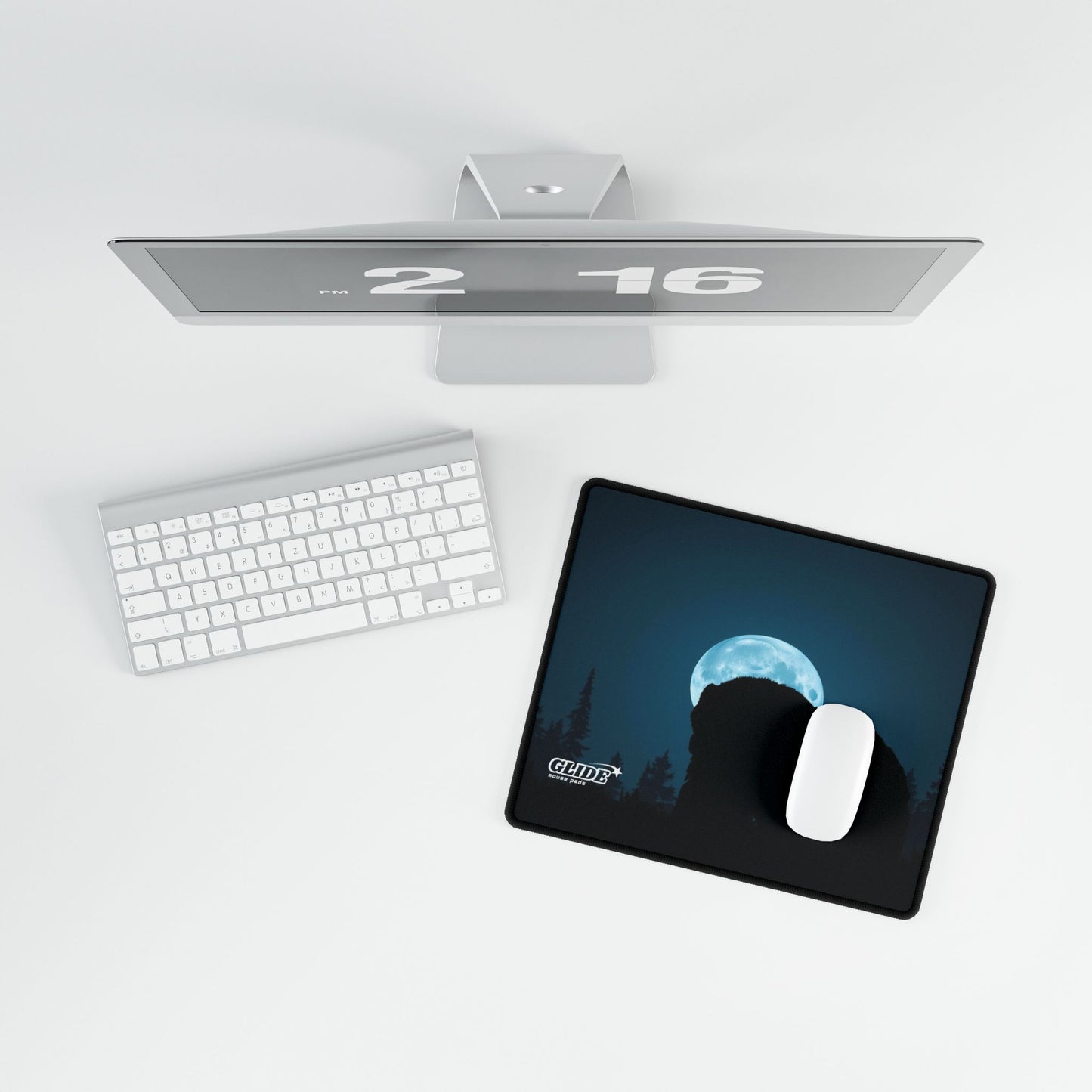 GLIDE — Wide Dark Art Mouse Pad