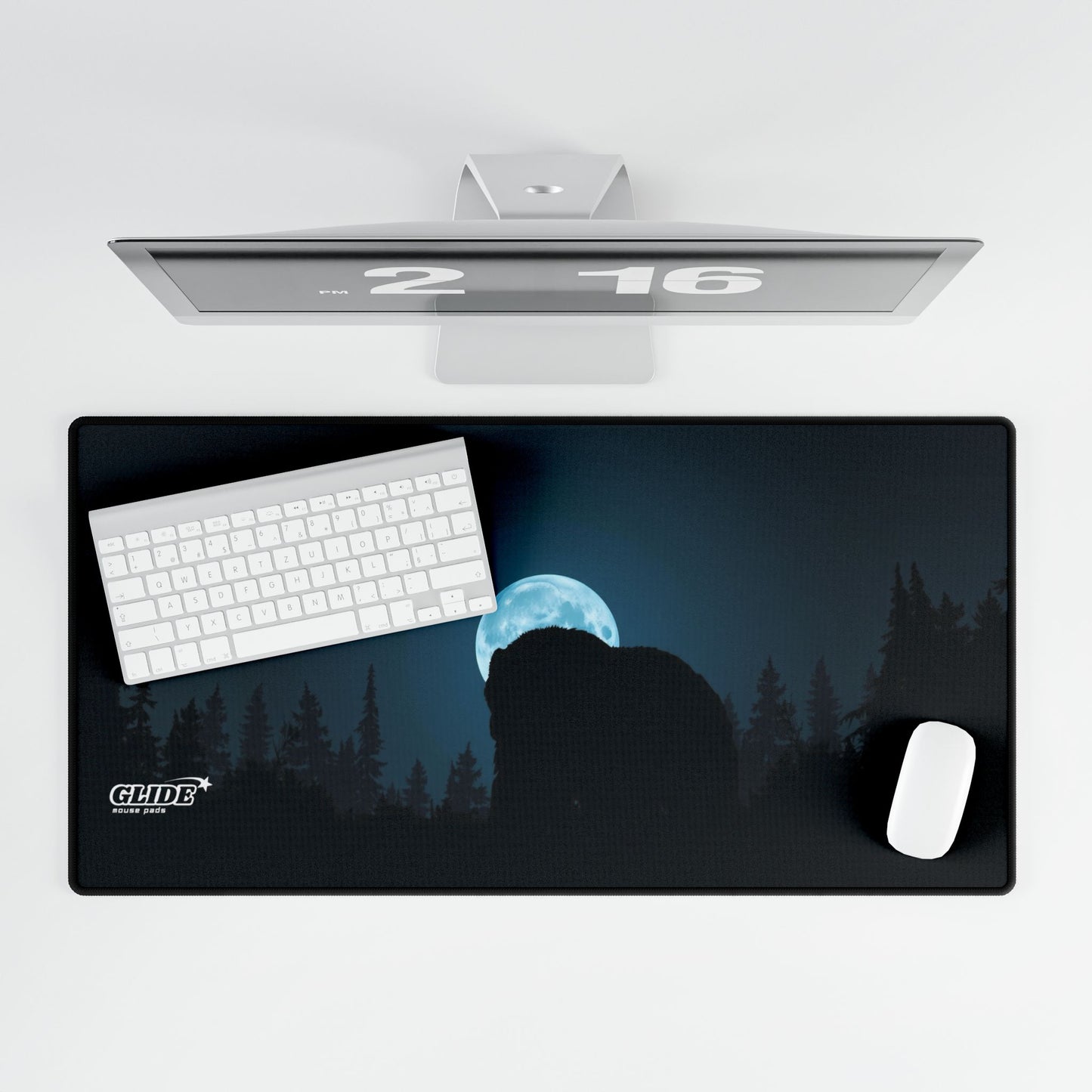 GLIDE — Wide Dark Art Mouse Pad