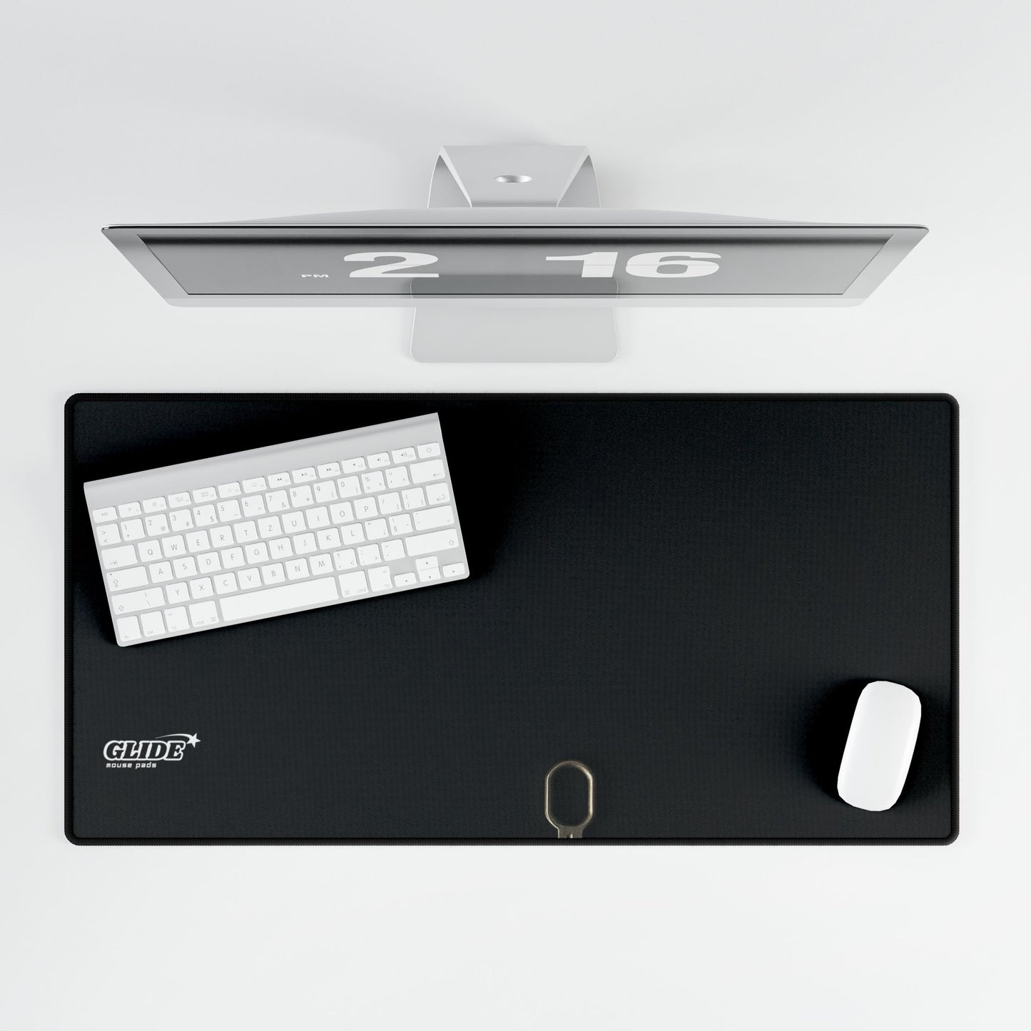 GLIDE — Wide Black Art Mouse Pad