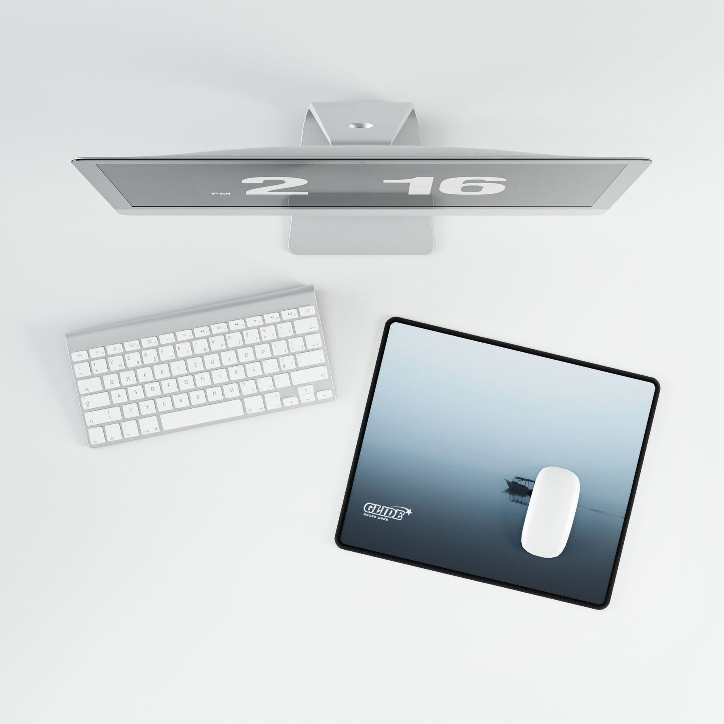 GLIDE — Black Panoramic Art Mouse Pad