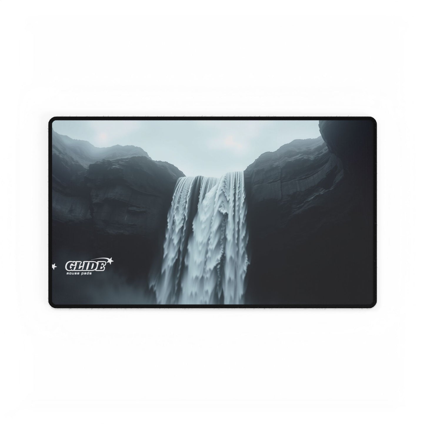 GLIDE — Wide Black Art Mouse Pad