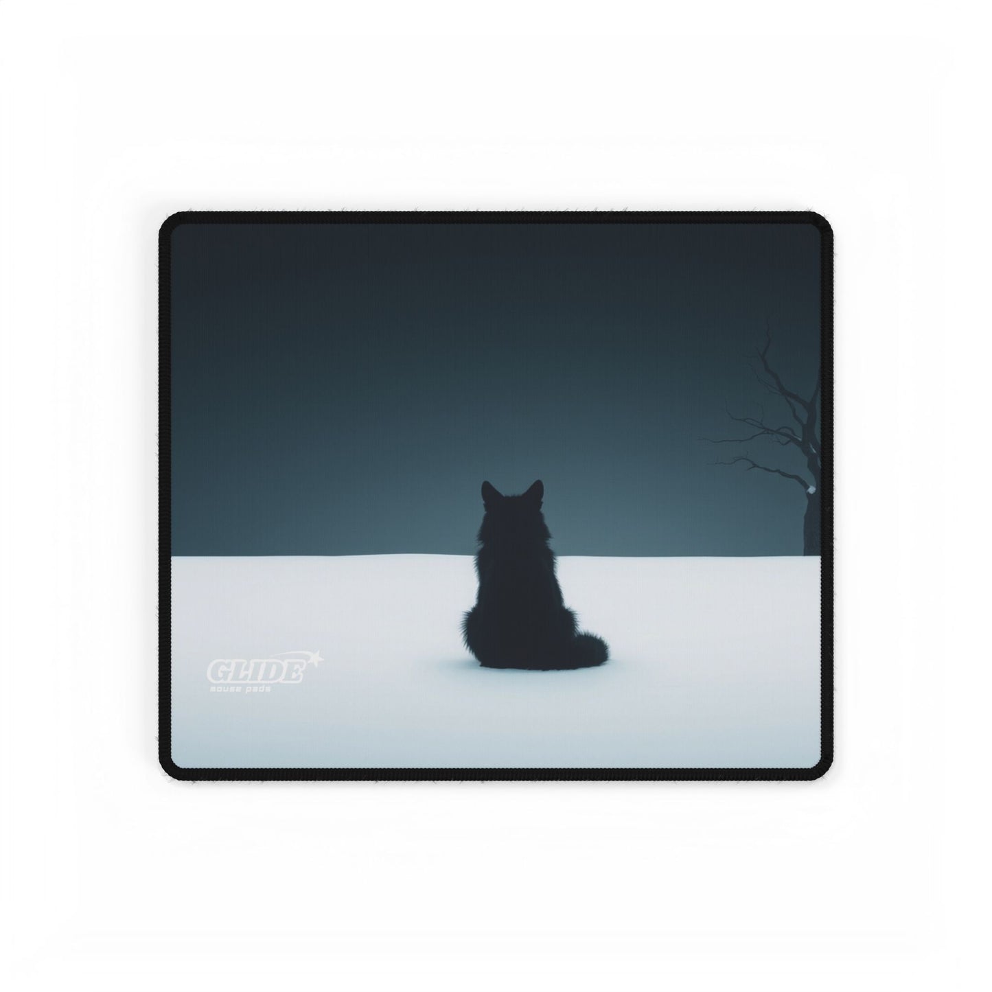 GLIDE — Wide Black Art Mouse Pad