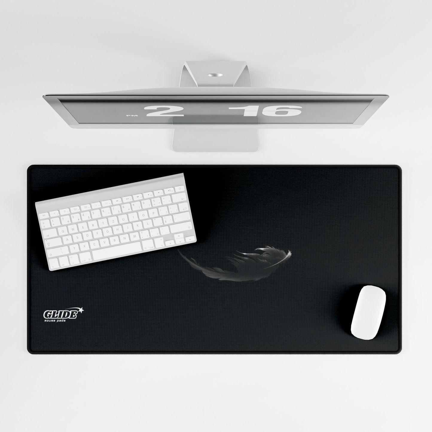 GLIDE — Black Panoramic Art Mouse Pad
