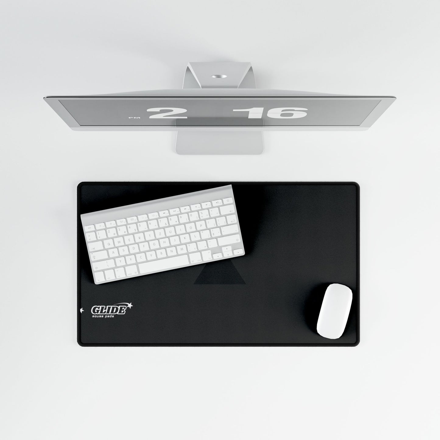 GLIDE — Wide Black Art Mouse Pad
