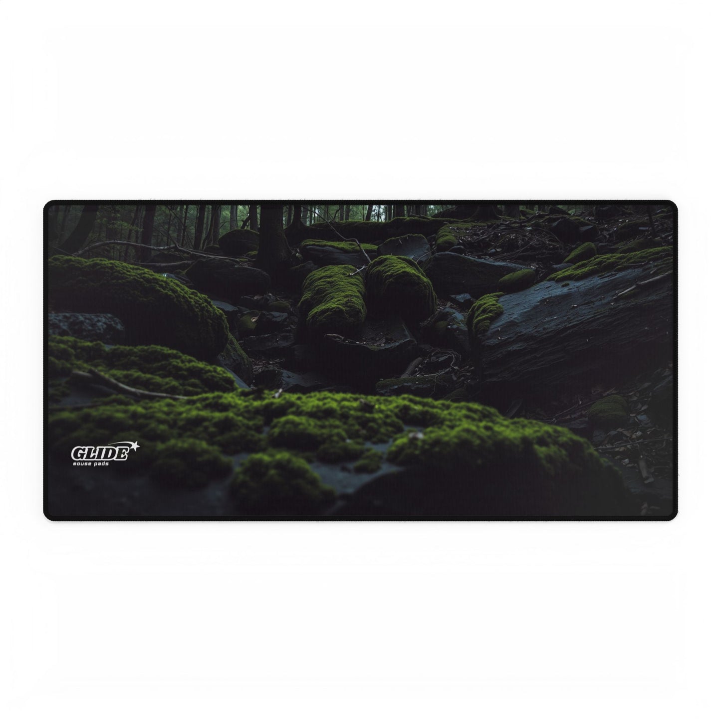 GLIDE — Wide Black Art Mouse Pad