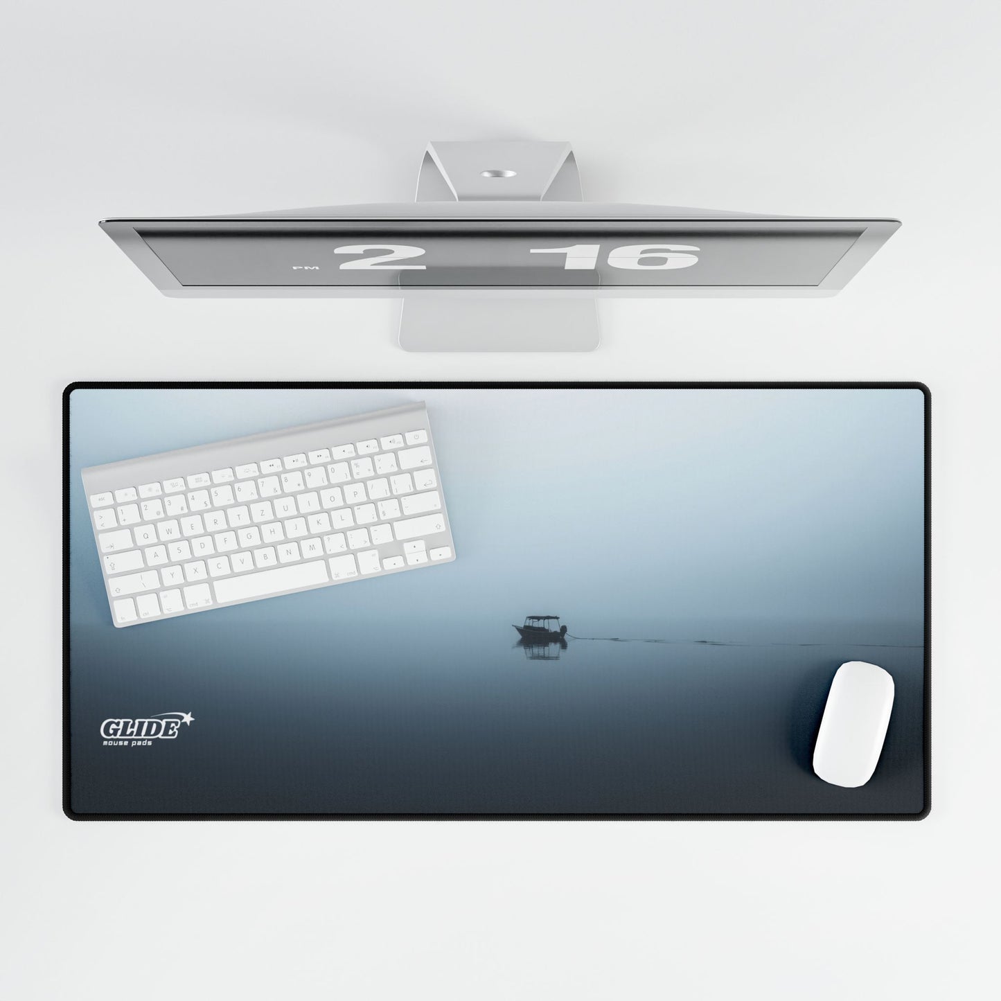 GLIDE — Black Panoramic Art Mouse Pad