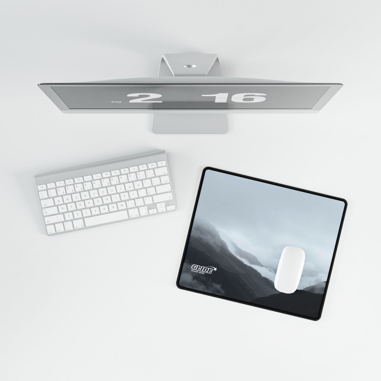 GLIDE — Wide Black Art Mouse Pad