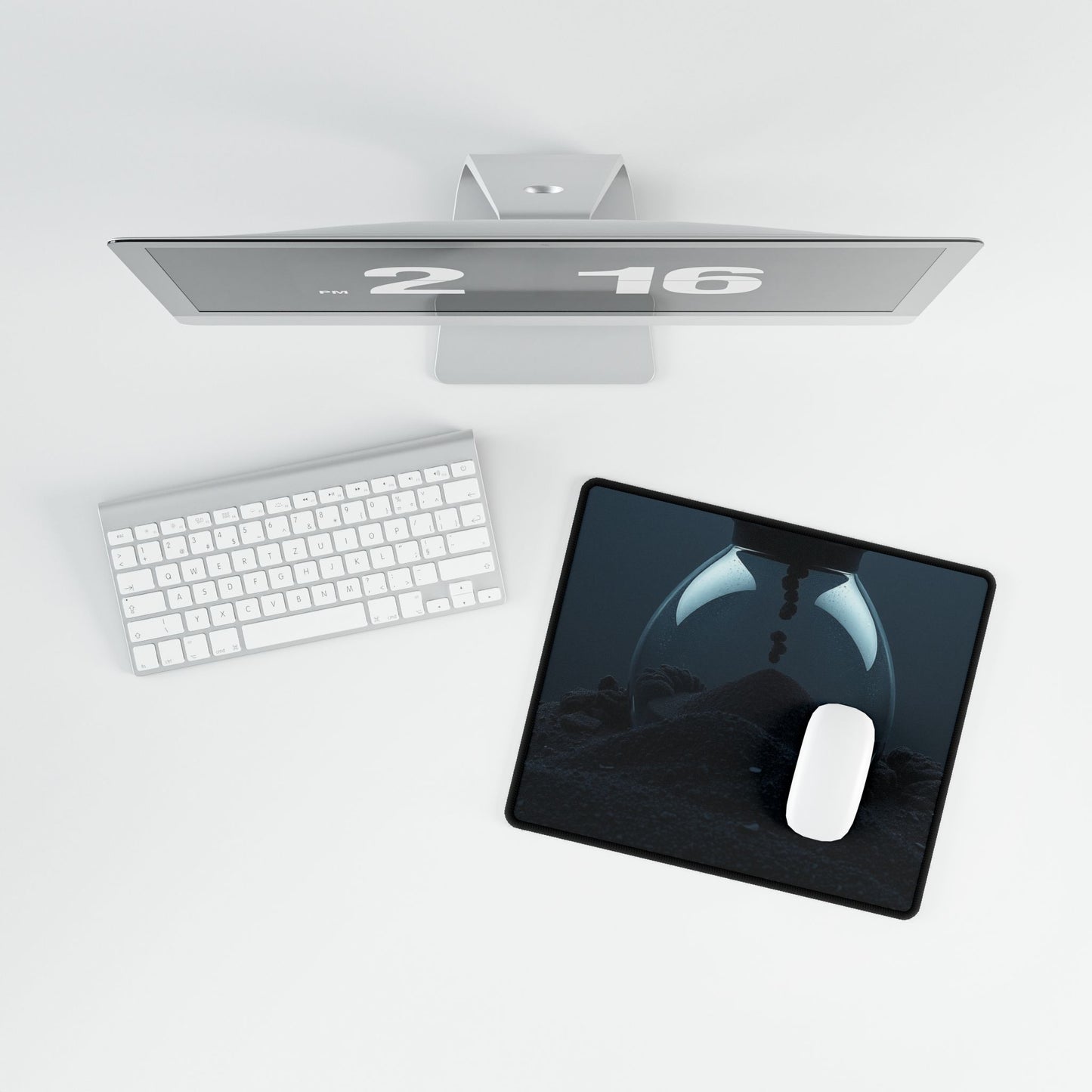 GLIDE — Wide Black Art Mouse Pad