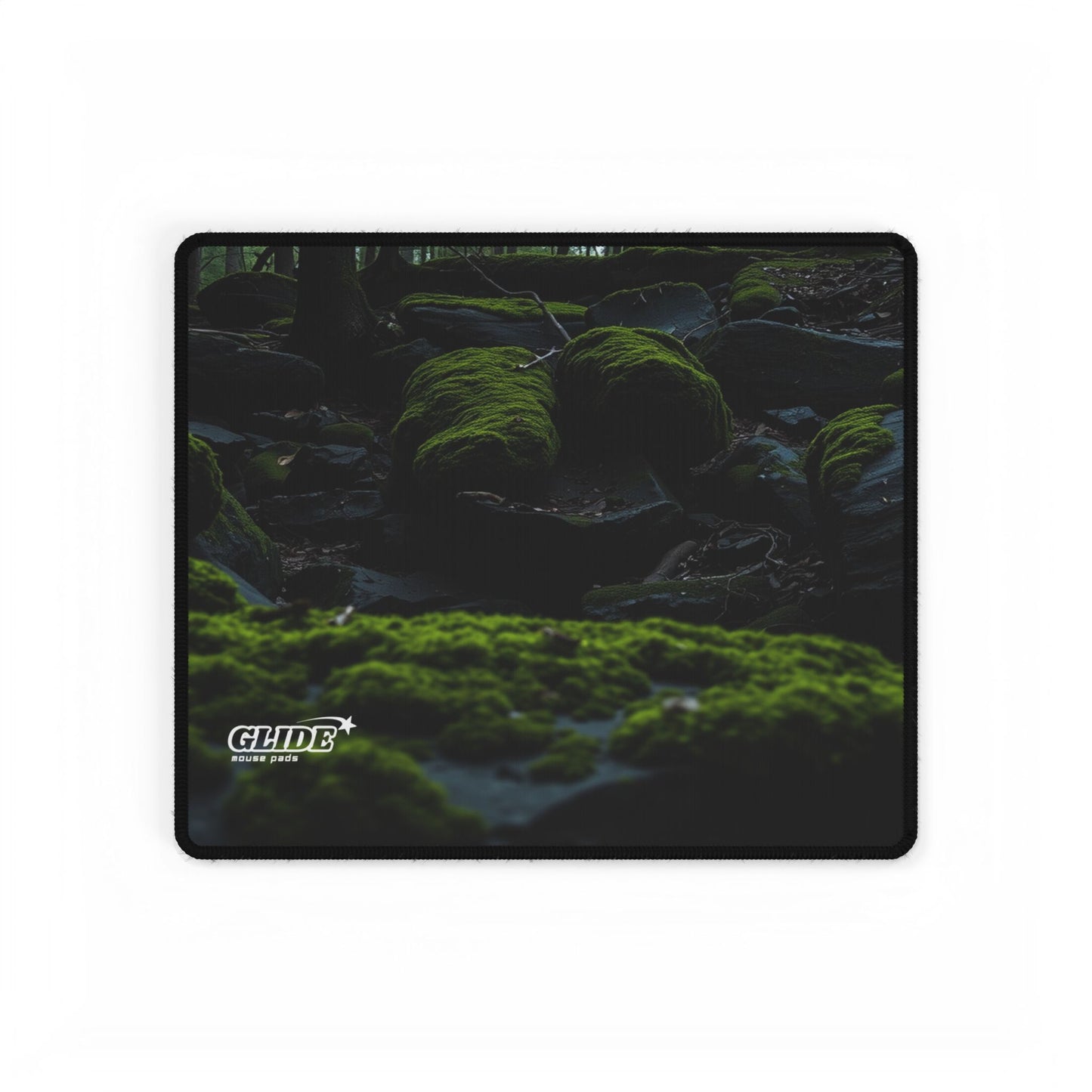 GLIDE — Wide Black Art Mouse Pad