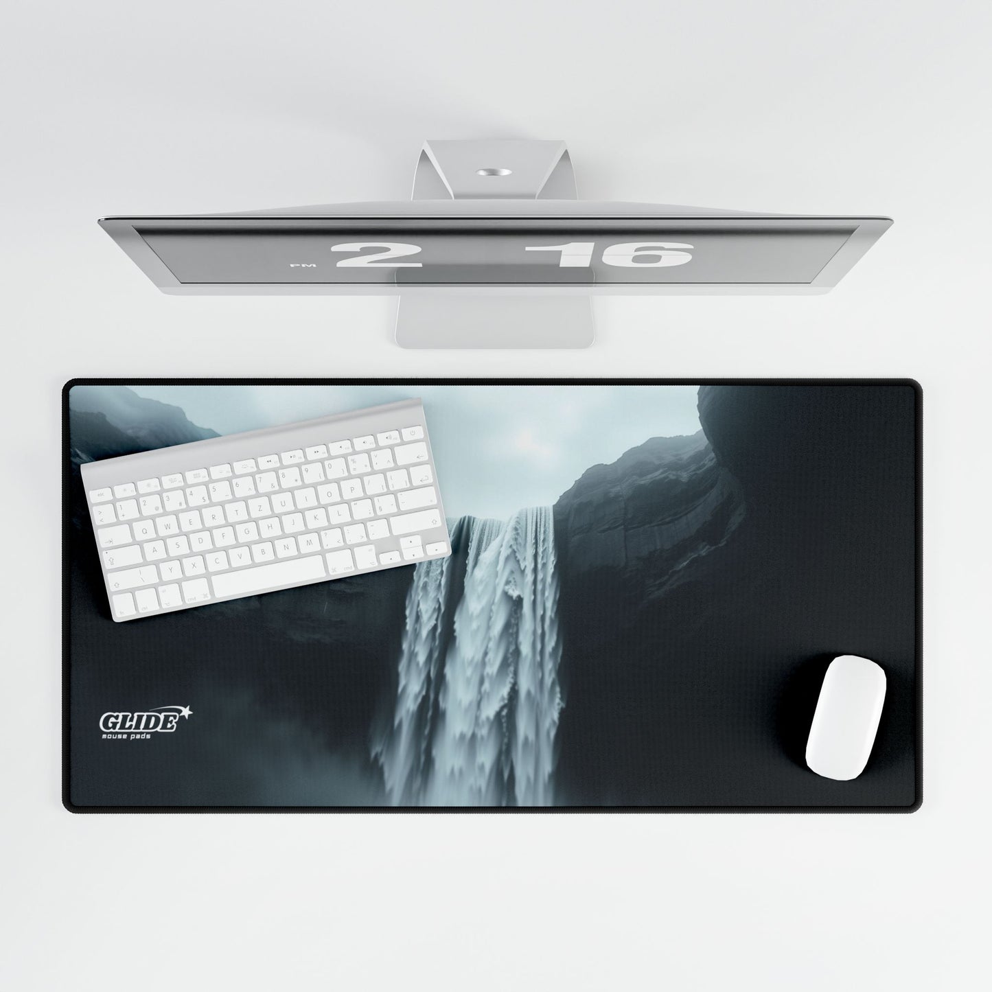 GLIDE — Wide Black Art Mouse Pad