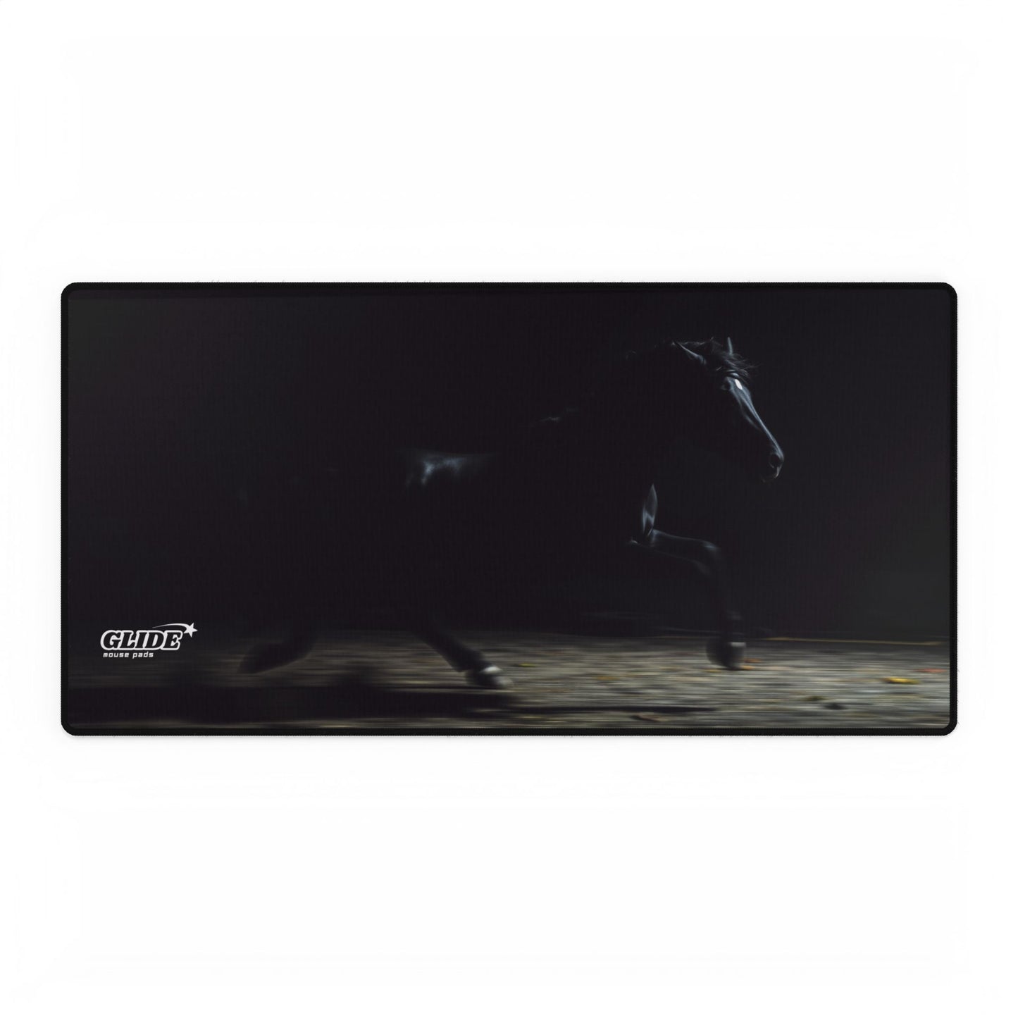 GLIDE — Wide Black Art Mouse Pad