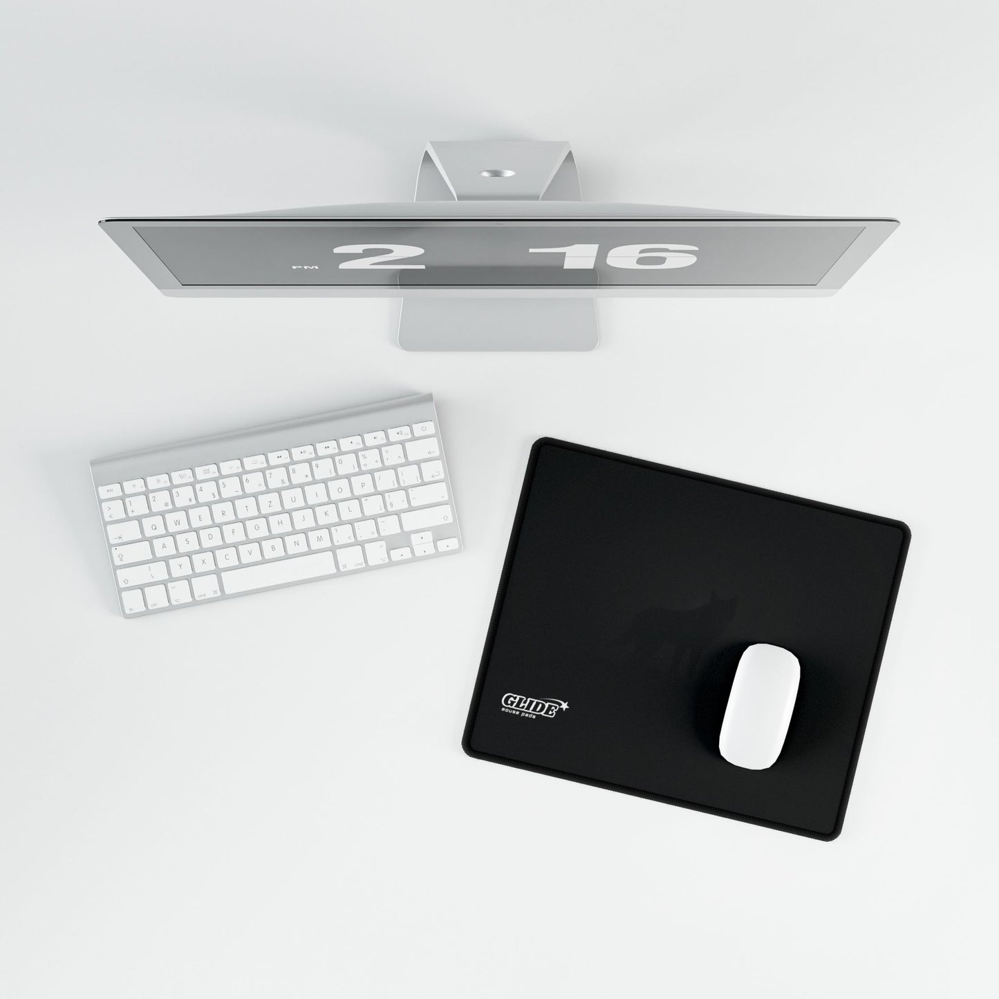 GLIDE — Black Panoramic Art Mouse Pad