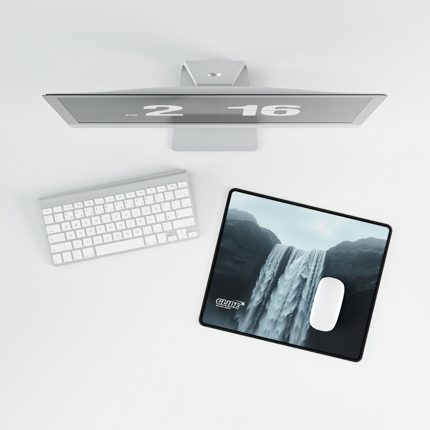 GLIDE — Wide Black Art Mouse Pad