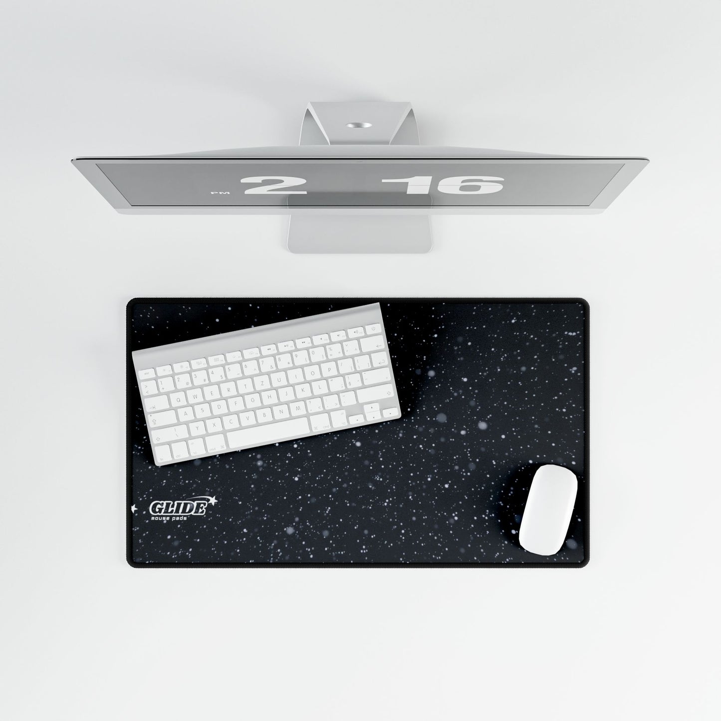 GLIDE — Wide Black Art Mouse Pad