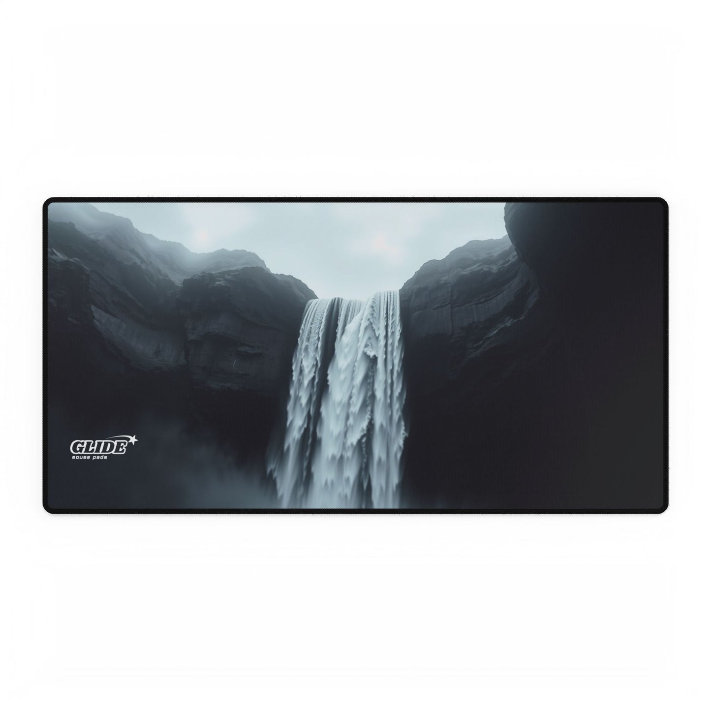 GLIDE — Wide Black Art Mouse Pad