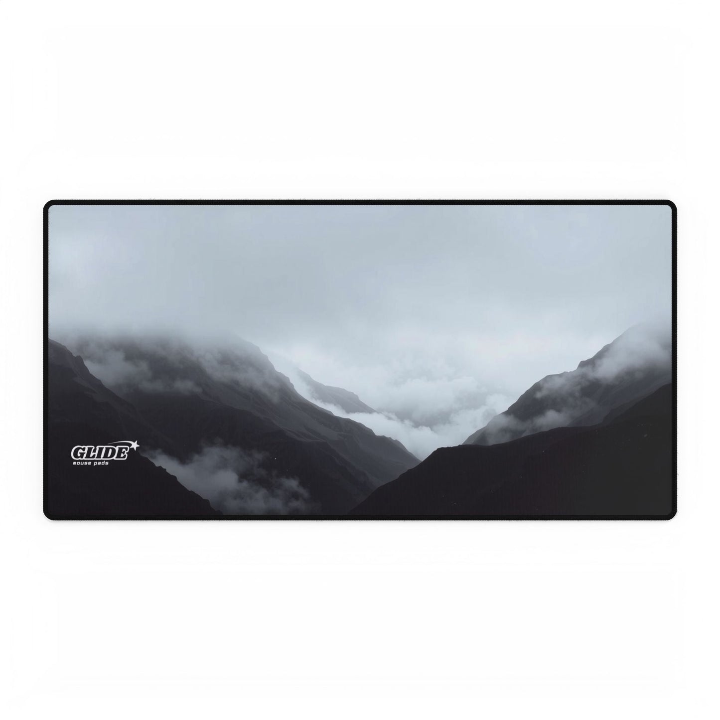 GLIDE — Wide Black Art Mouse Pad