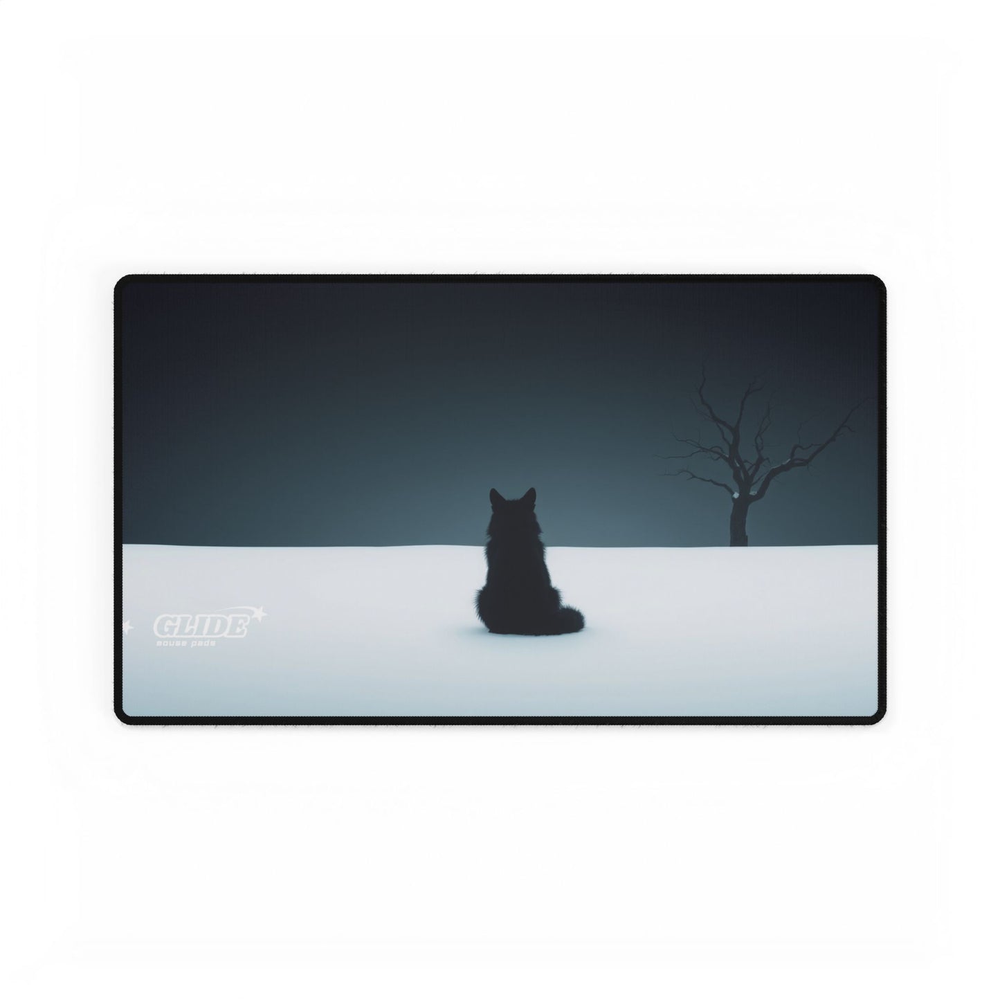 GLIDE — Wide Black Art Mouse Pad
