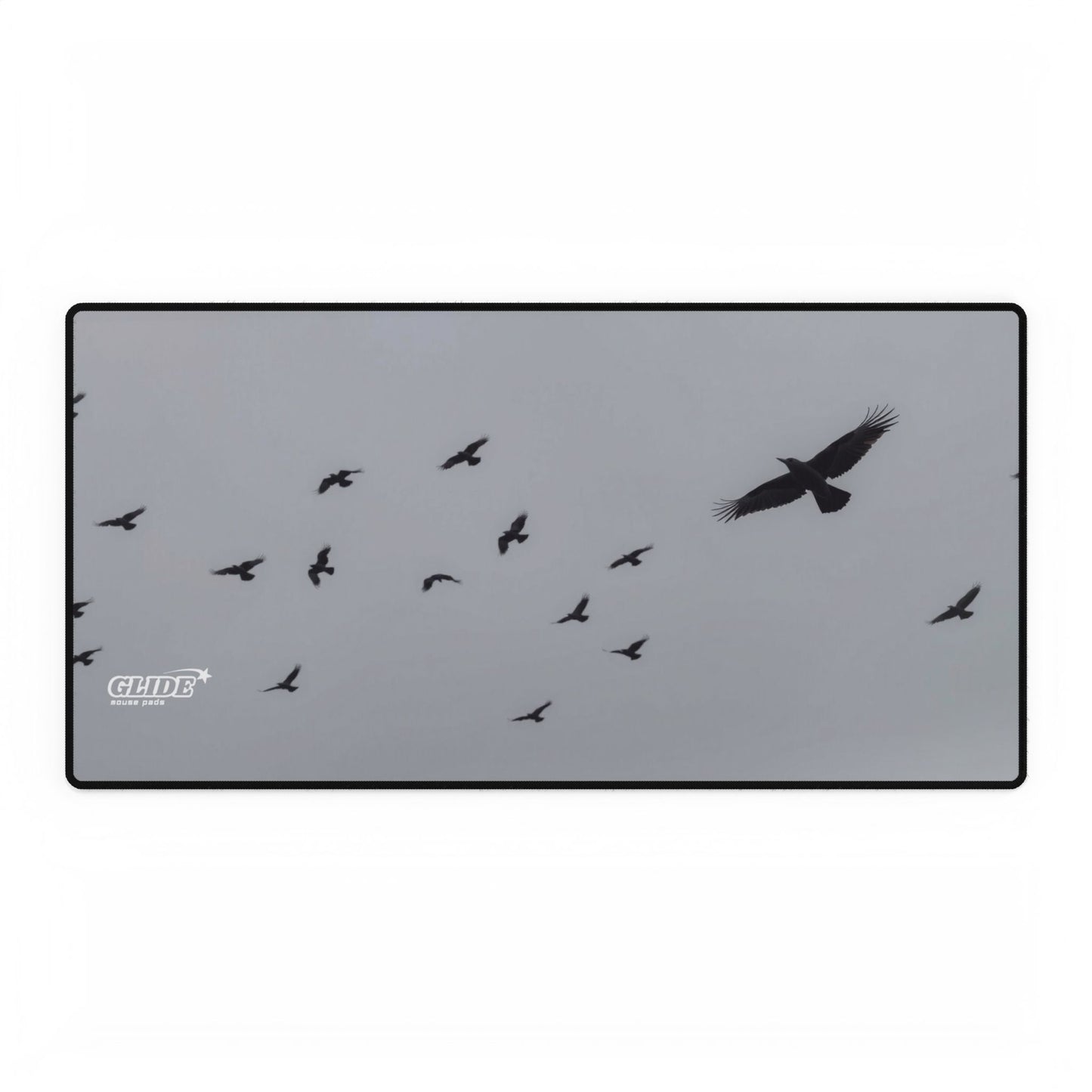 GLIDE — Wide Black Panorama Mouse Pad