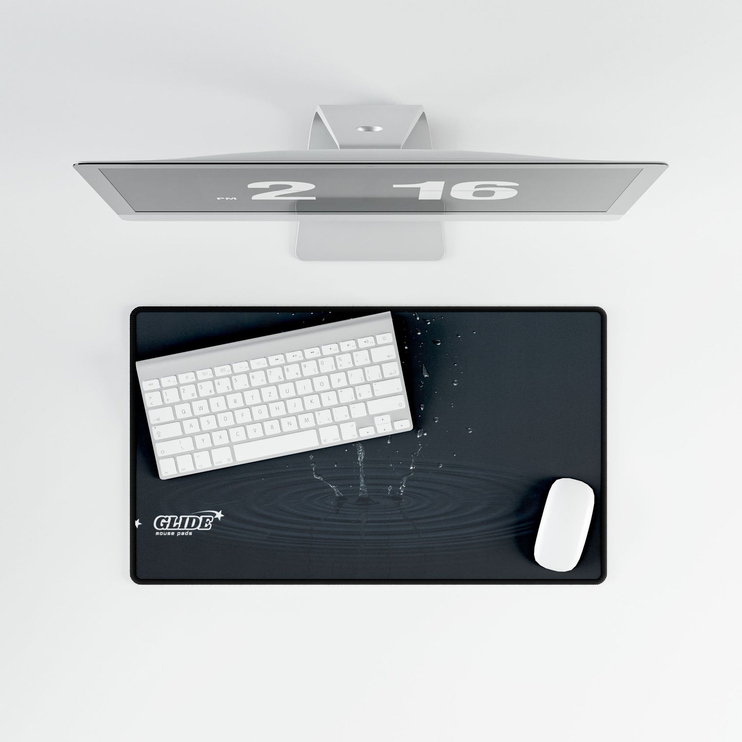 GLIDE — Wide Dark Art Mouse Pad