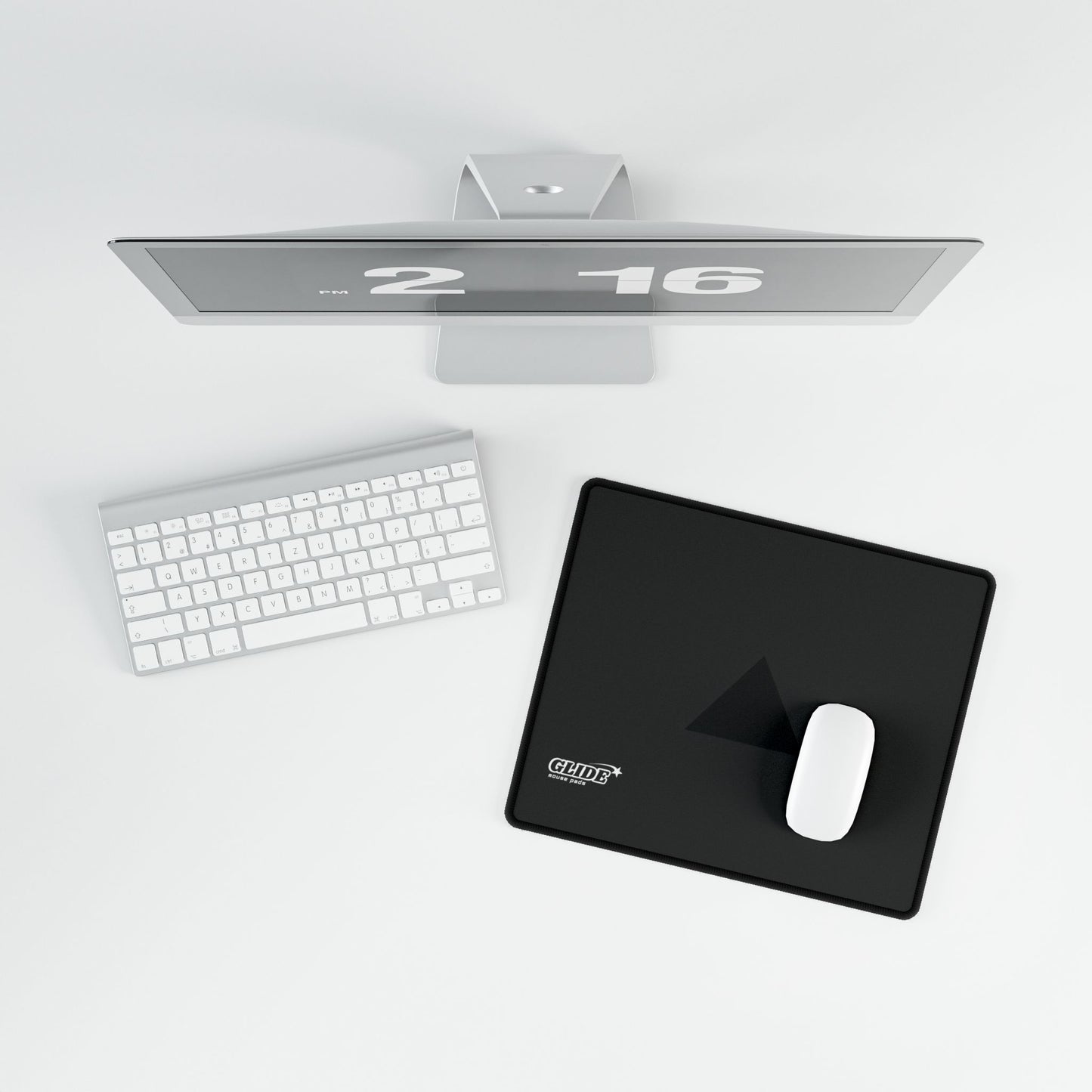 GLIDE — Wide Black Art Mouse Pad