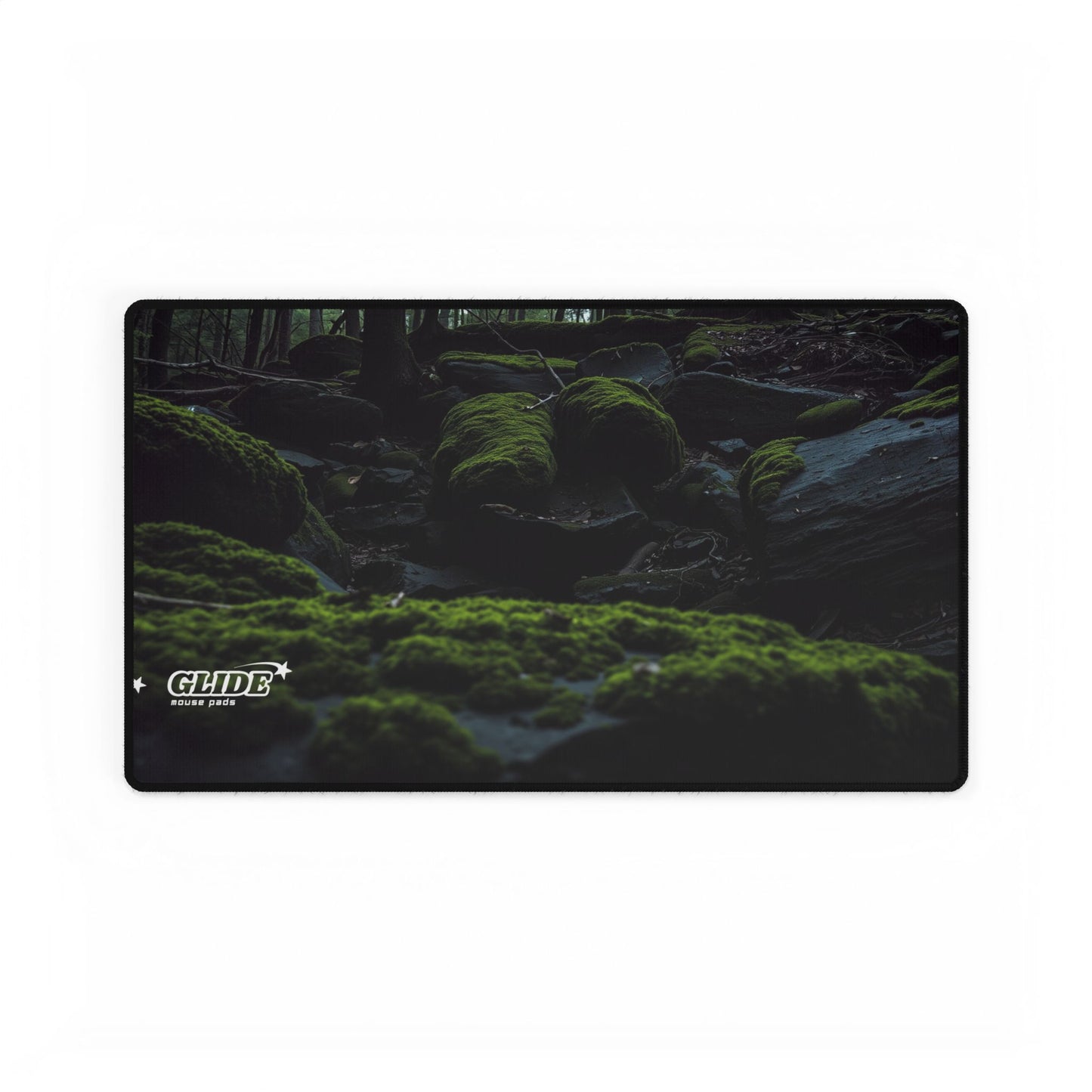 GLIDE — Wide Black Art Mouse Pad