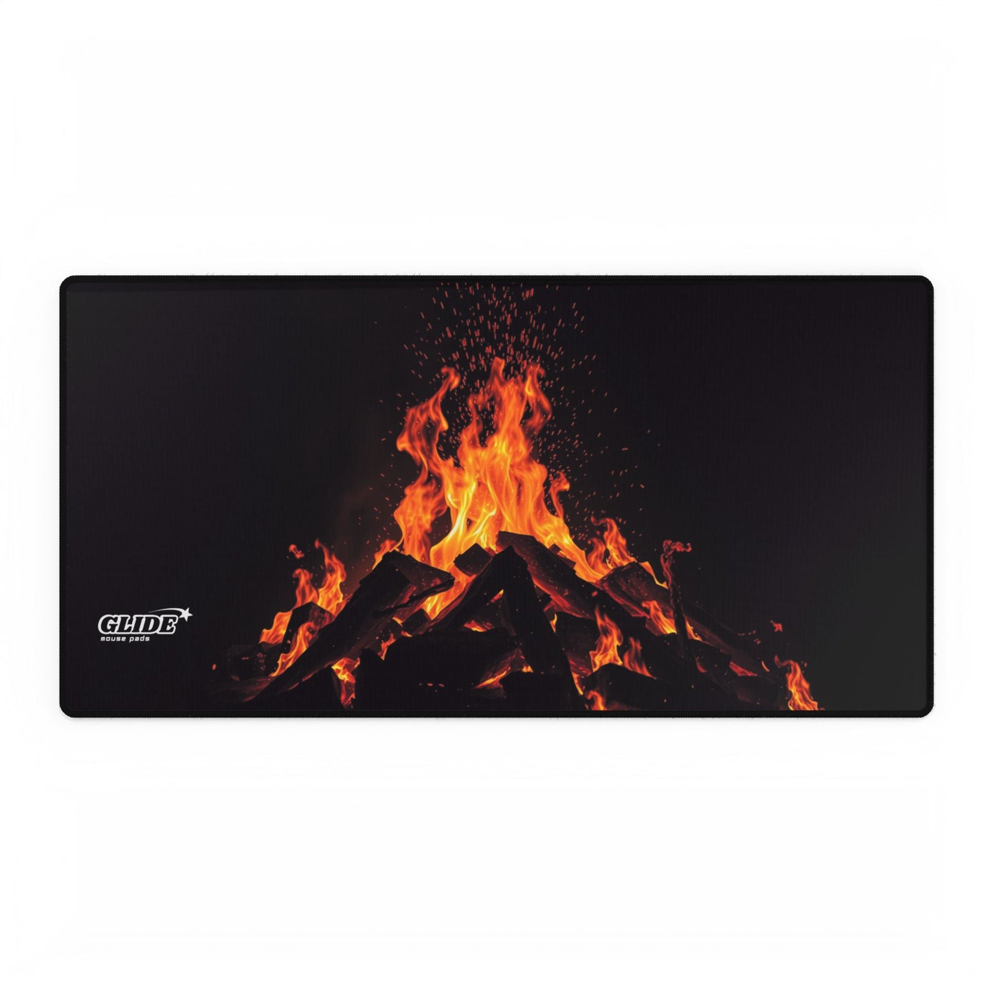 GLIDE — Wide Black Art Mouse Pad