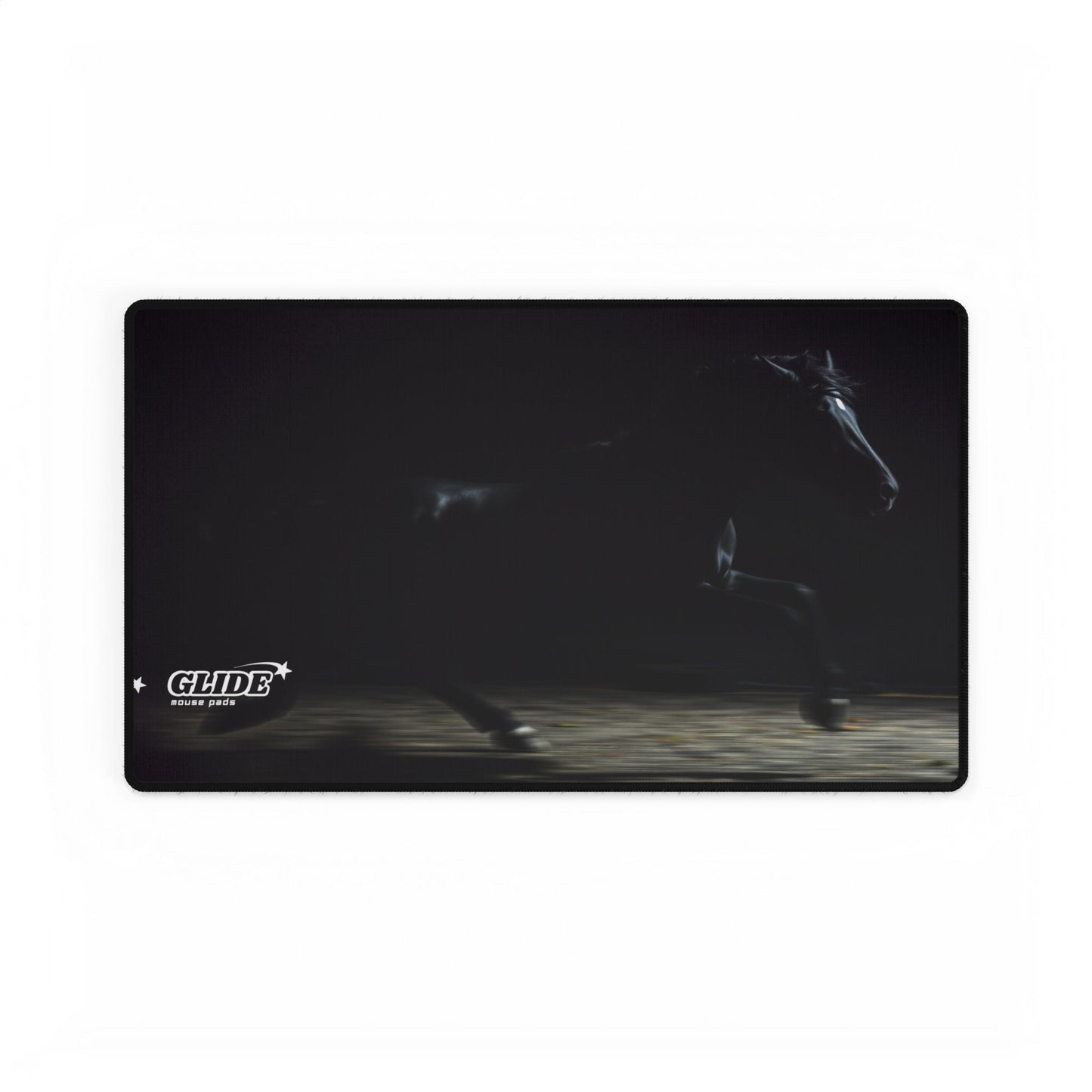 GLIDE — Wide Black Art Mouse Pad