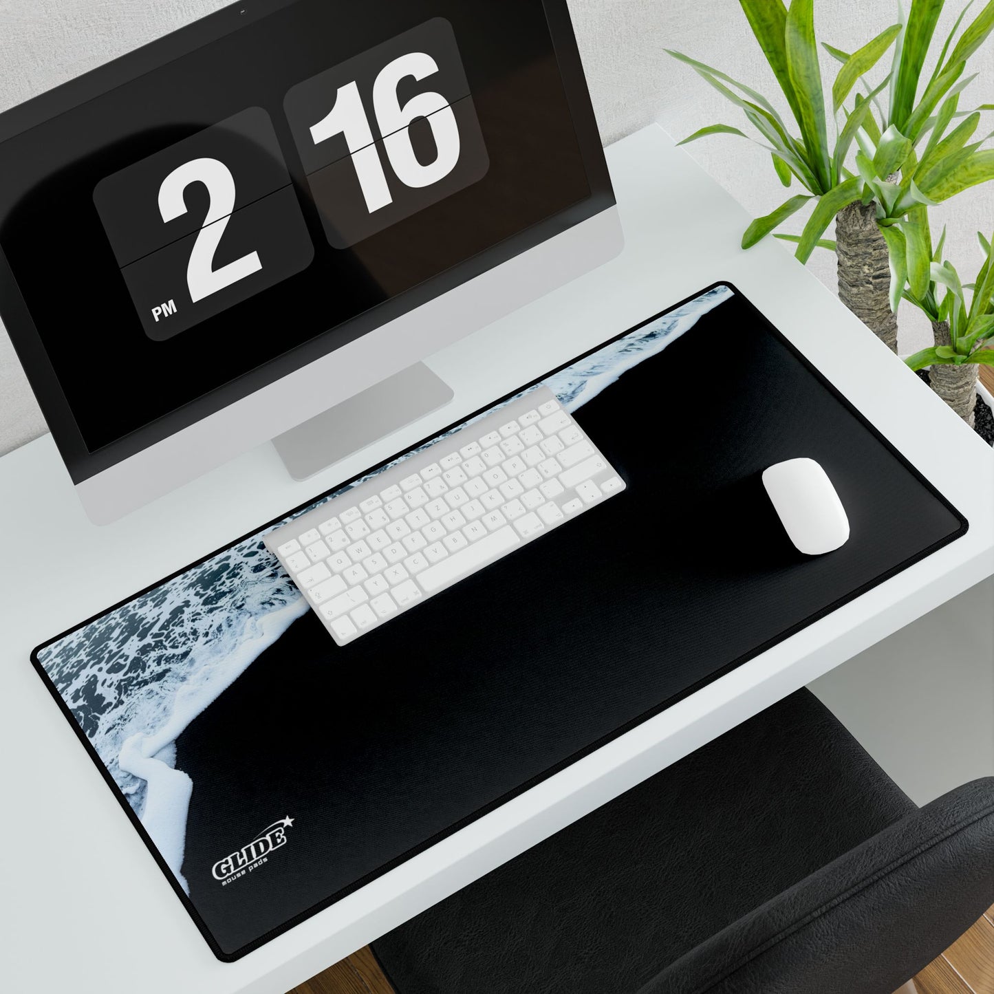 GLIDE — Panoramic Dark Art Mouse Pad