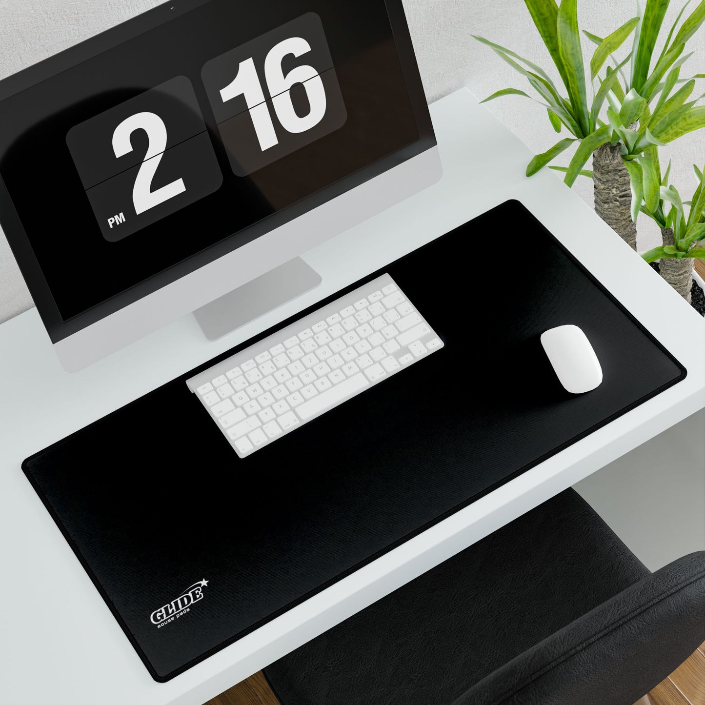 GLIDE — Black Panoramic Art Mouse Pad