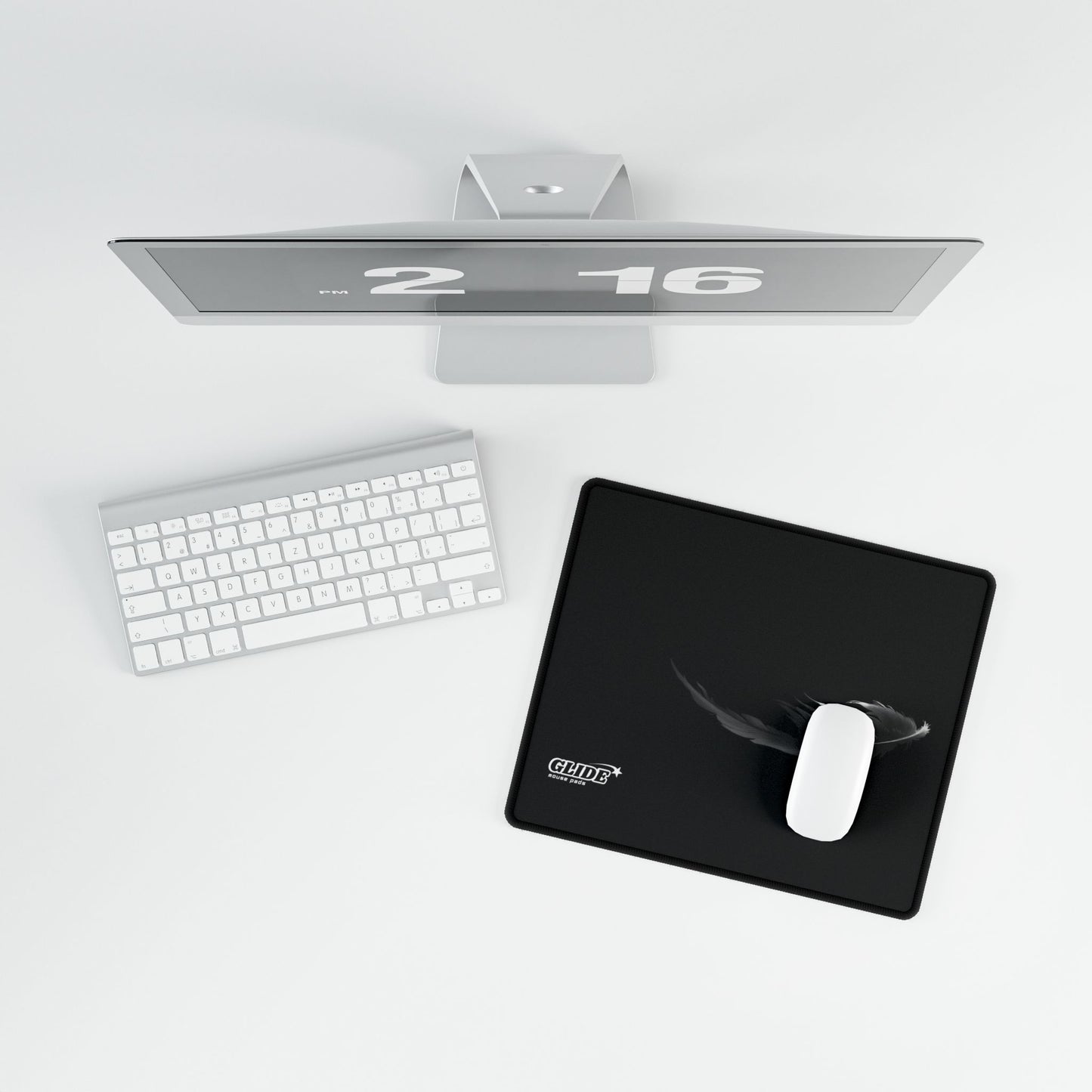 GLIDE — Black Panoramic Art Mouse Pad