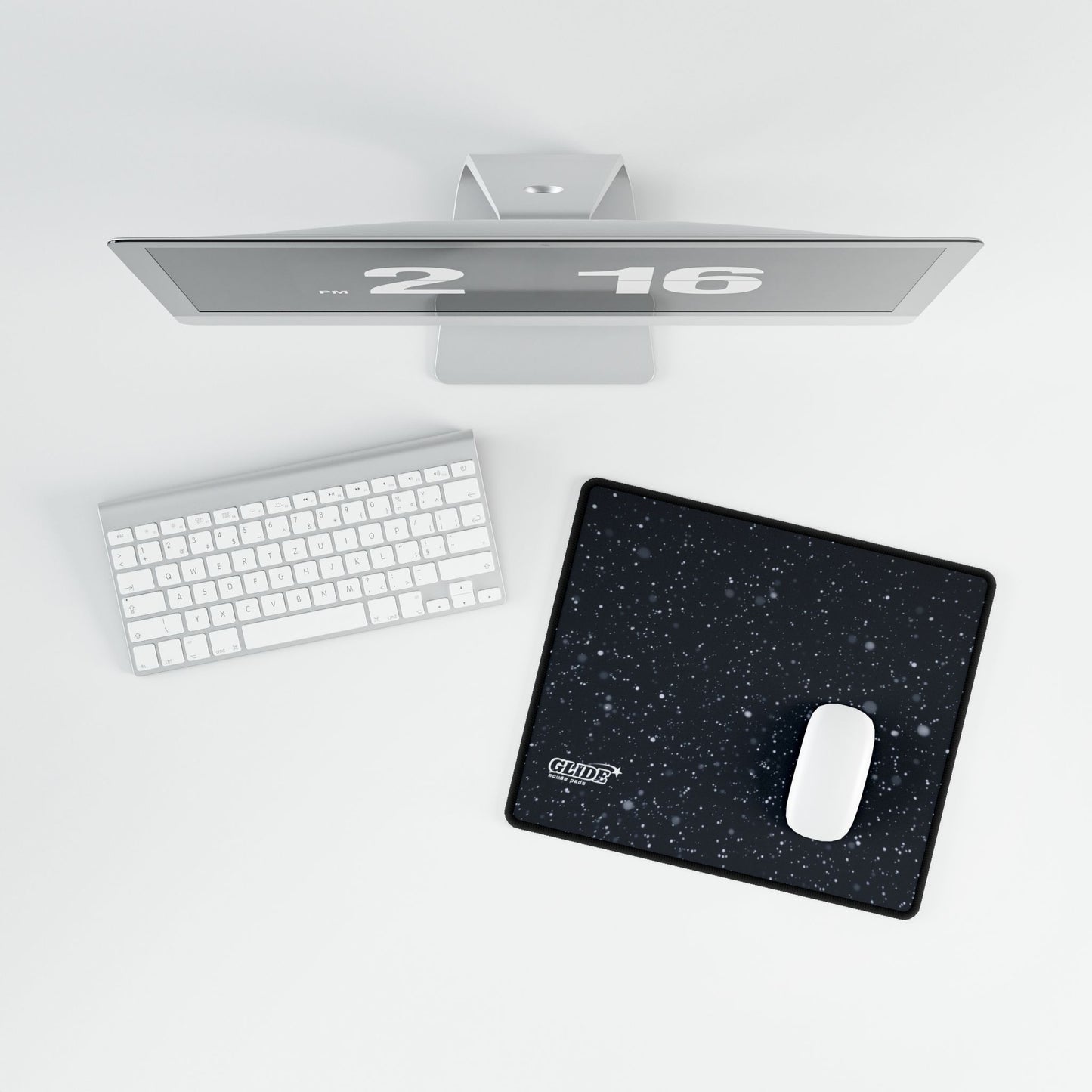 GLIDE — Wide Black Art Mouse Pad