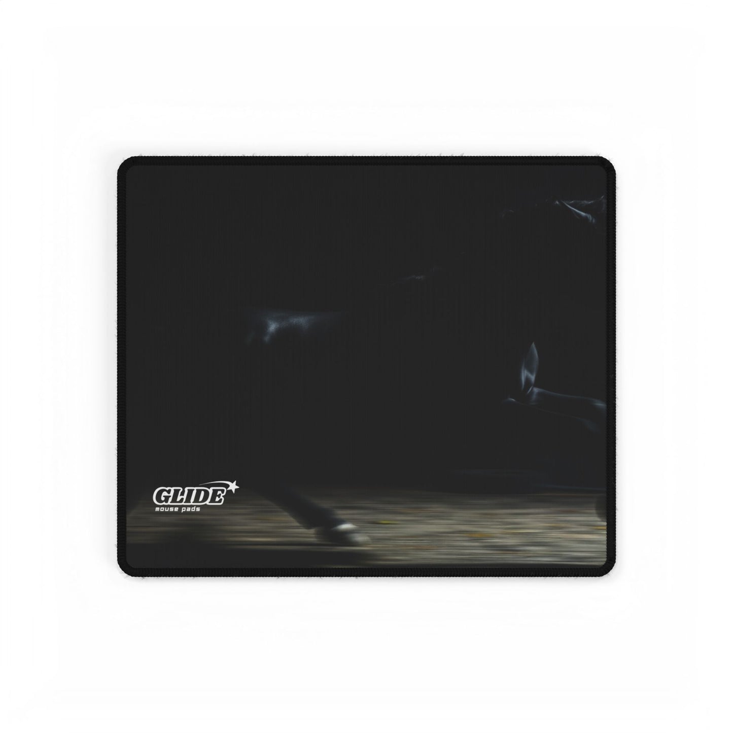 GLIDE — Wide Black Art Mouse Pad