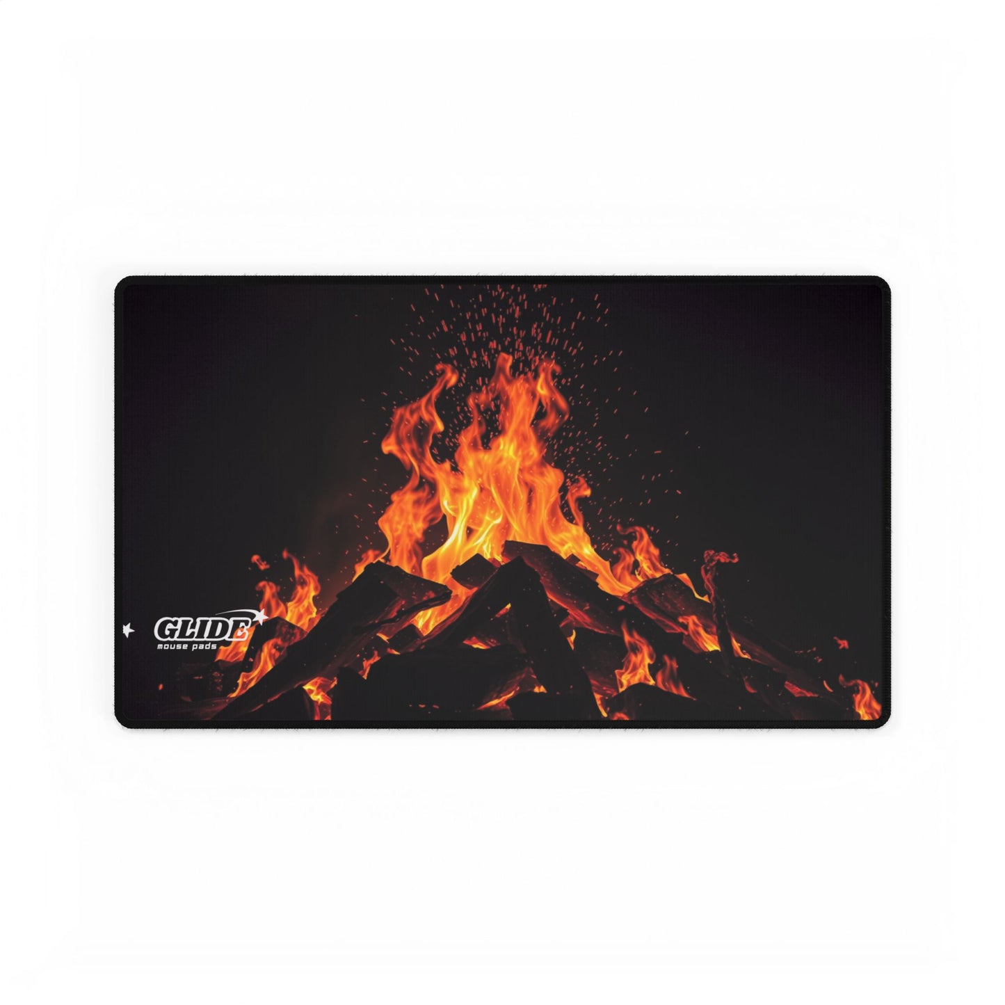 GLIDE — Wide Black Art Mouse Pad