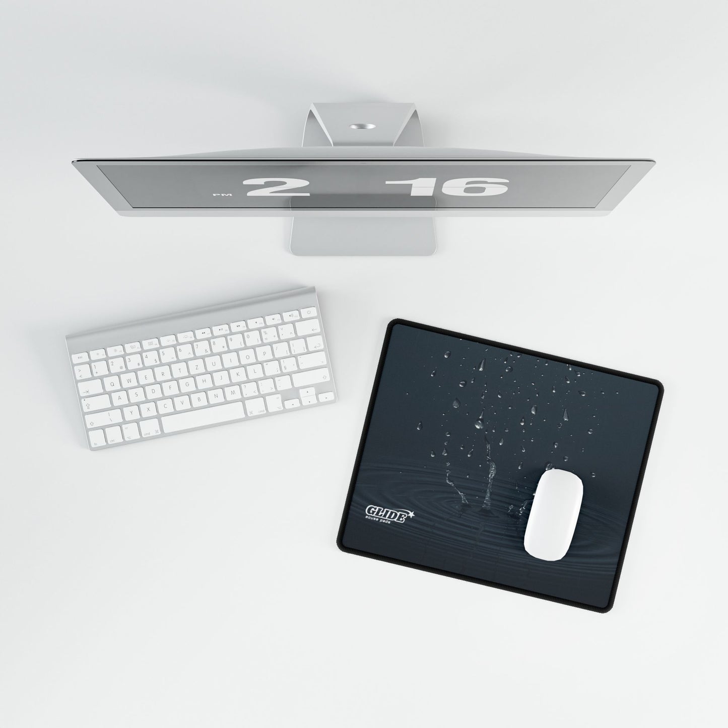 GLIDE — Wide Dark Art Mouse Pad