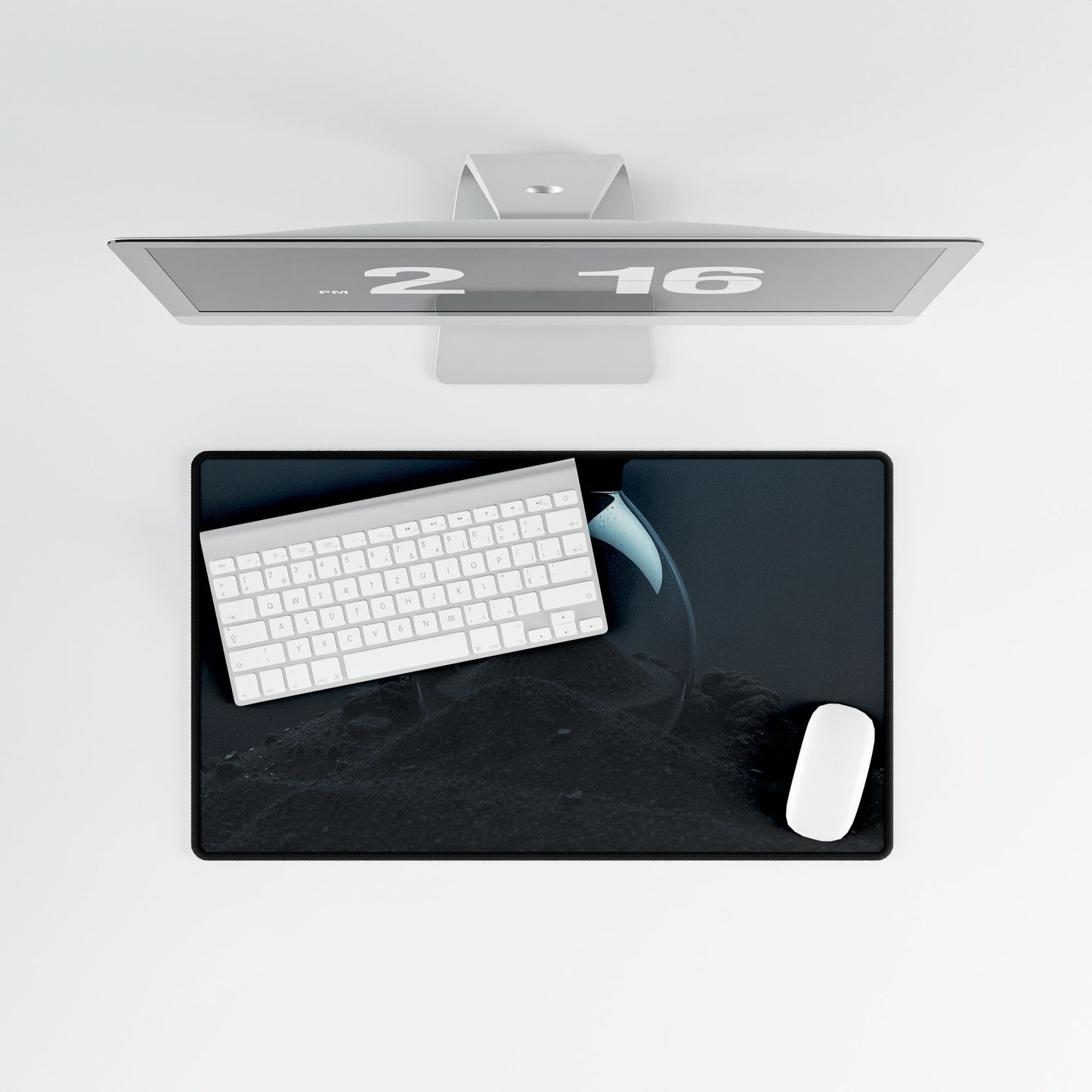 GLIDE — Wide Black Art Mouse Pad